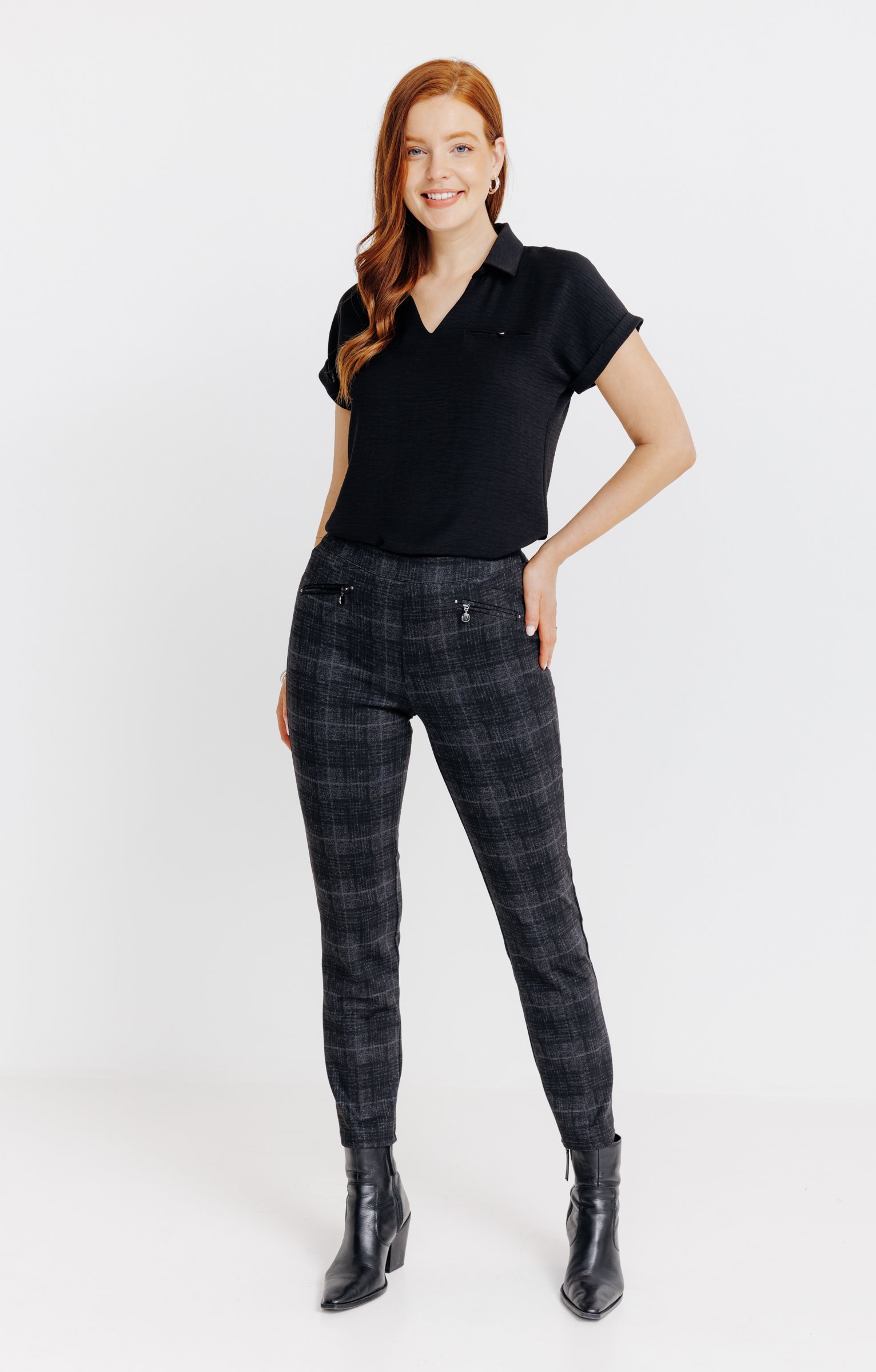 Tregging milano à carreaux - ANTHRACITE