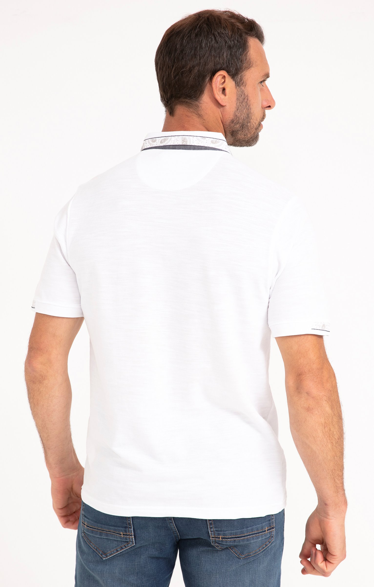 Polo manches courtes Romantica - BLANC