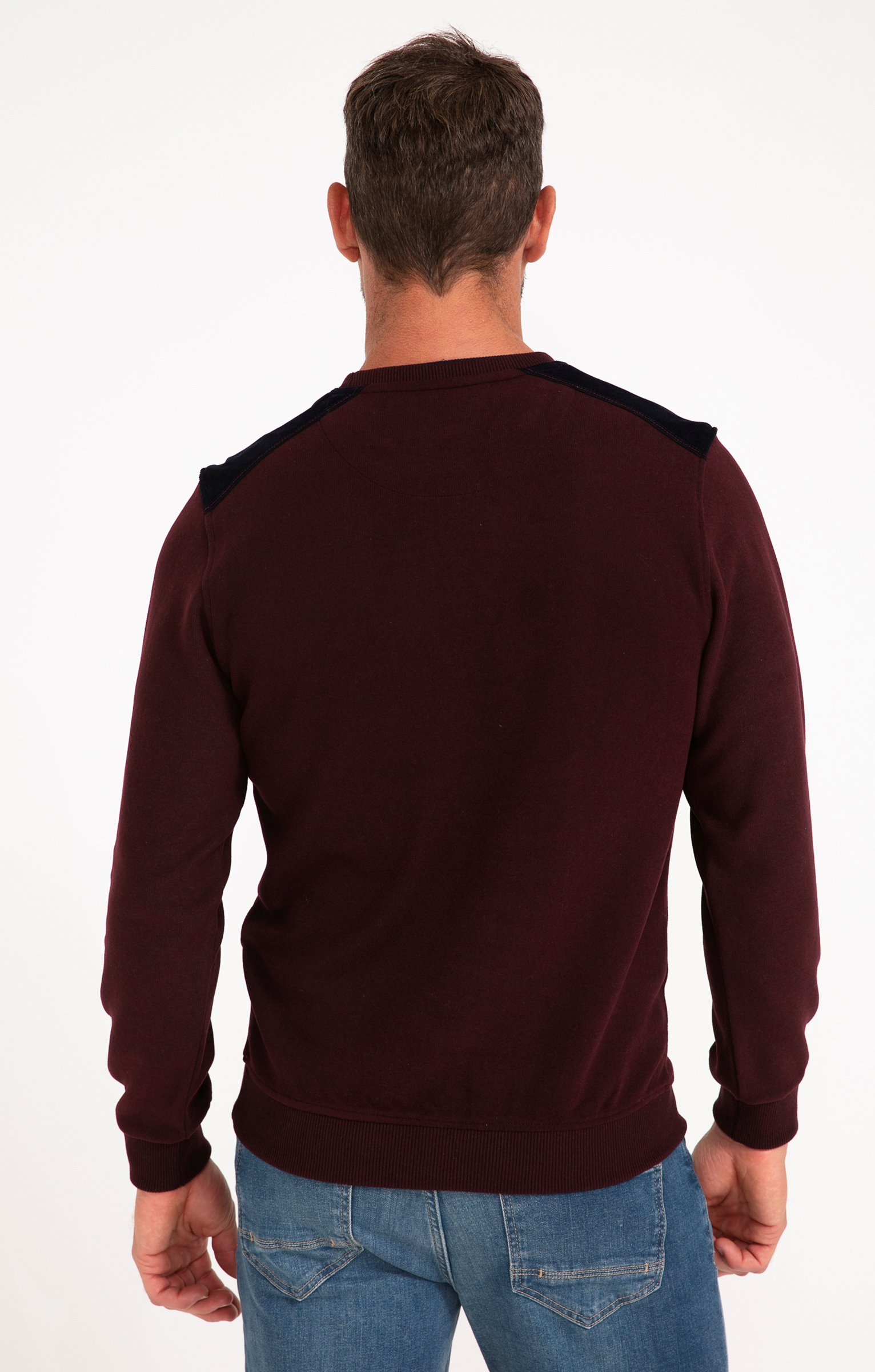 Sweat manches longues Contraste - PRUNE