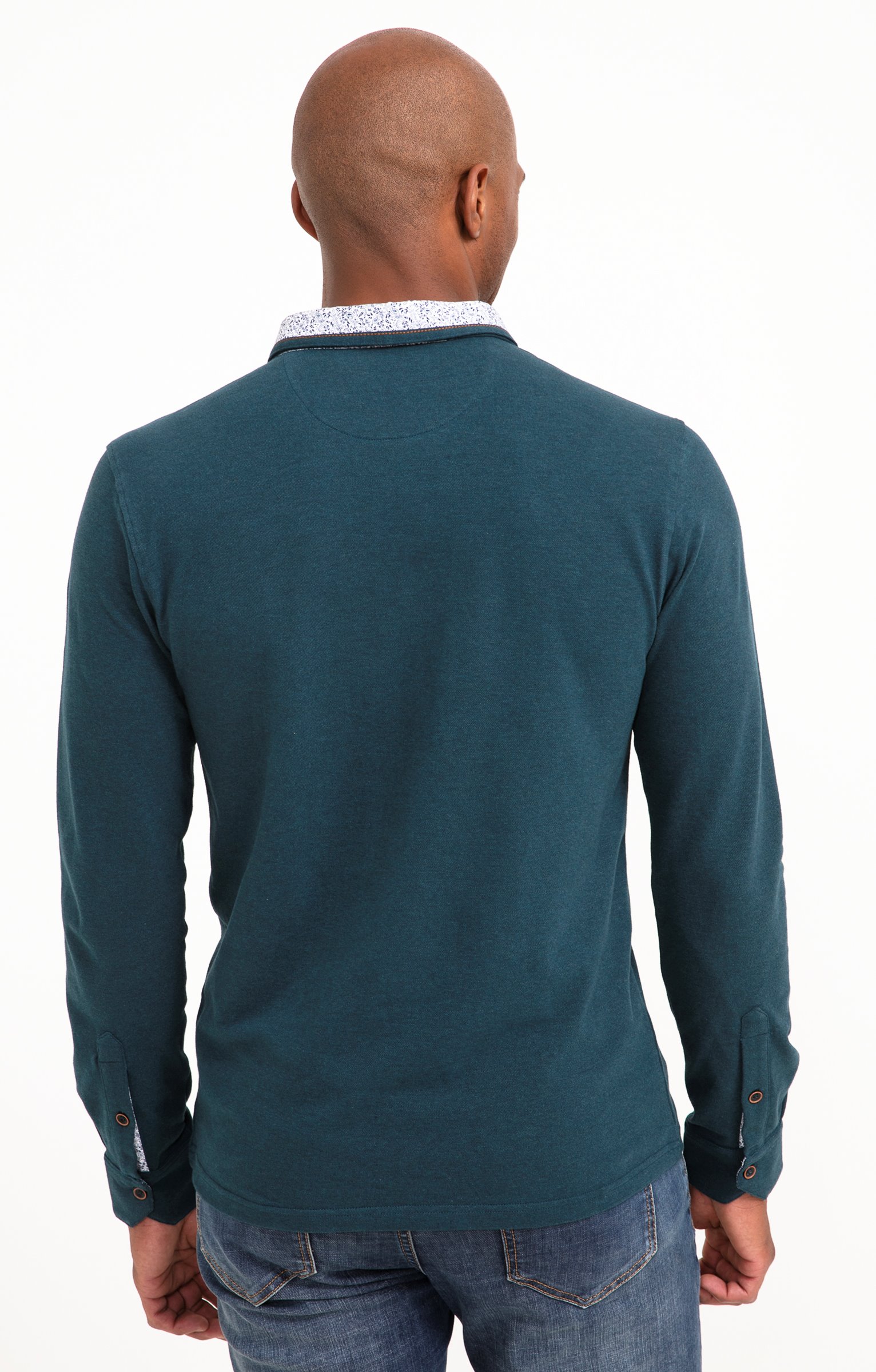 Polo manches longues Romantique - PÉTROLE