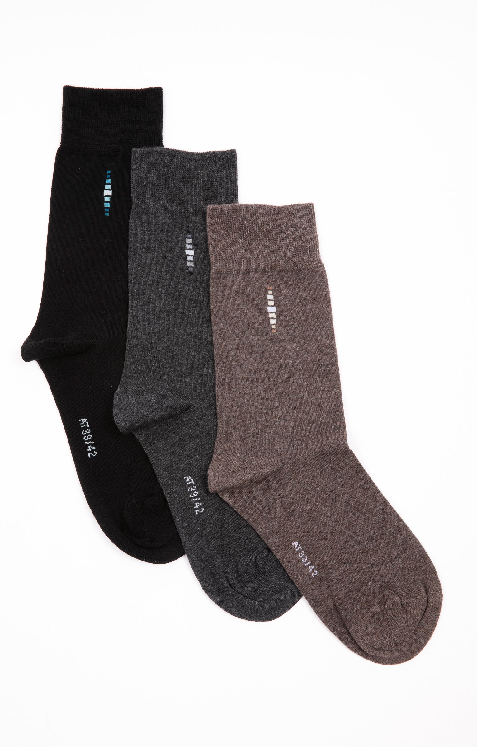 LOT DE 3 PAIRES DE CHAUSSETTES BAGUETTE - MARRON