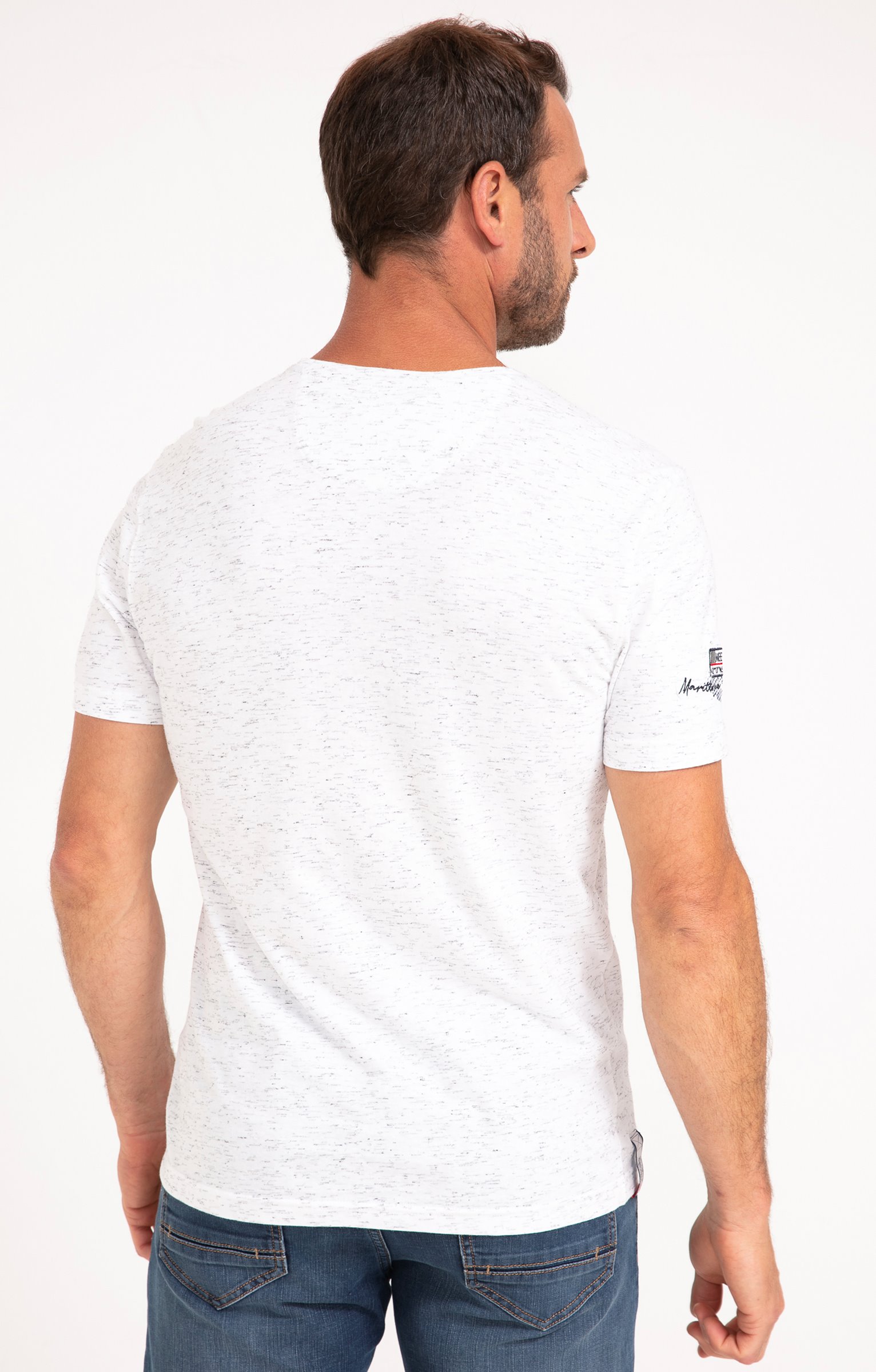 Tee-shirt manches courtes Surfer - BLANC