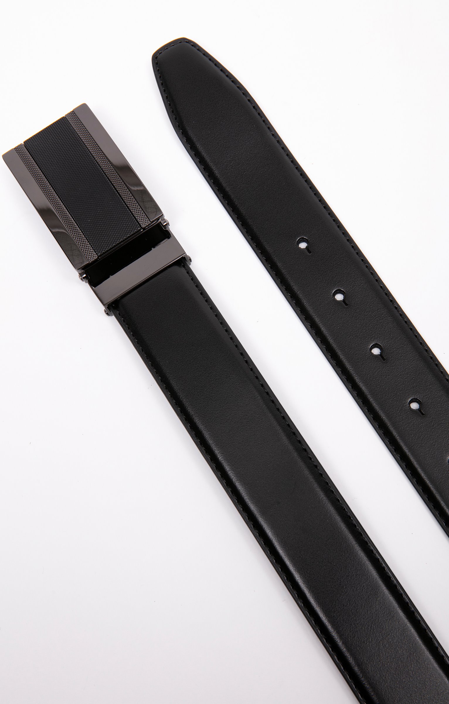 Ceinture à plaque - NOIR