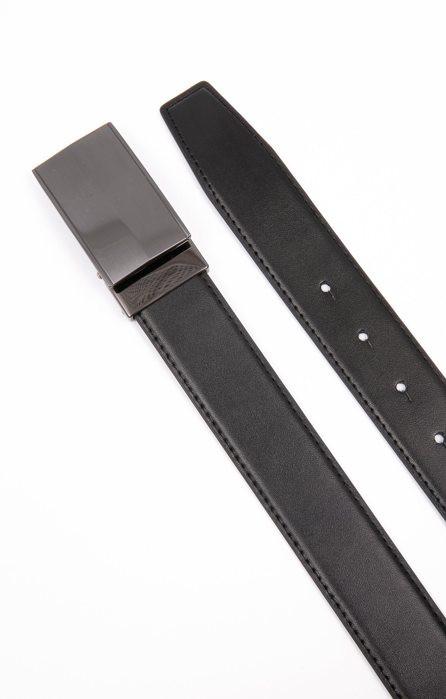 Ceinture à plaque CURVE - NOIR