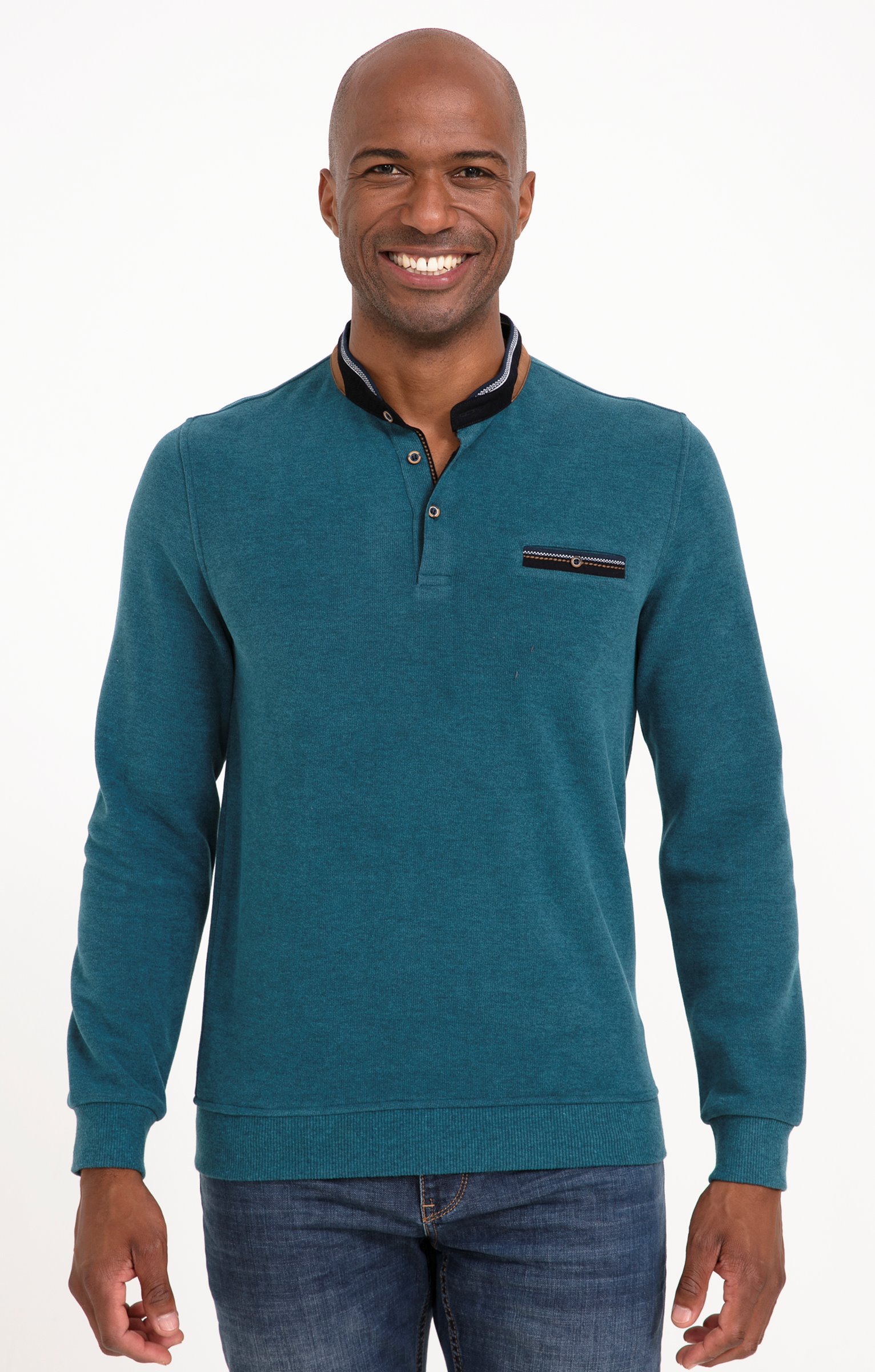 Tee-shirt manches longues Rib chic - PÉTROLE