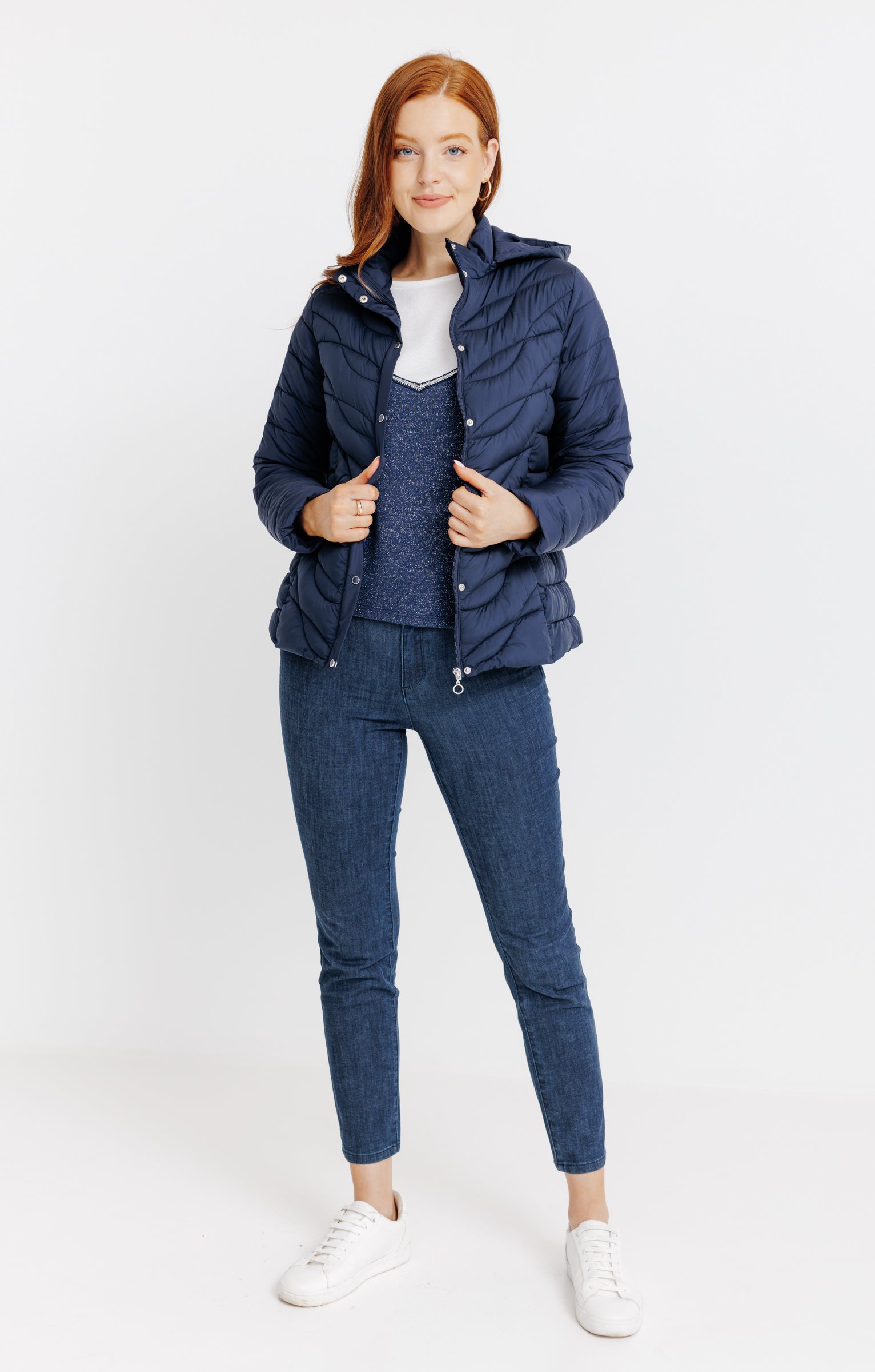 Doudoune légère non doublée - MARINE