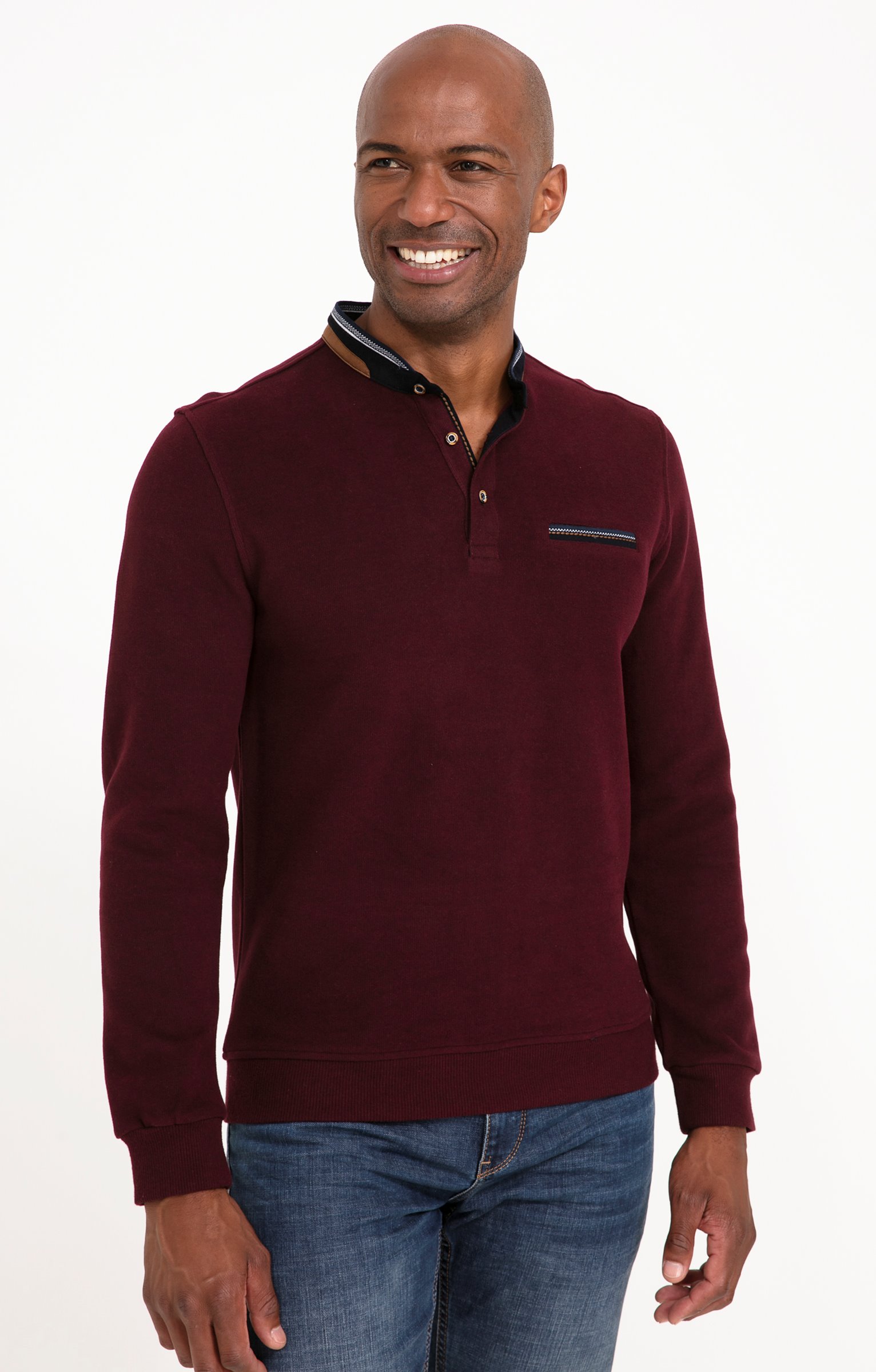 Tee-shirt manches longues Rib chic - PRUNE