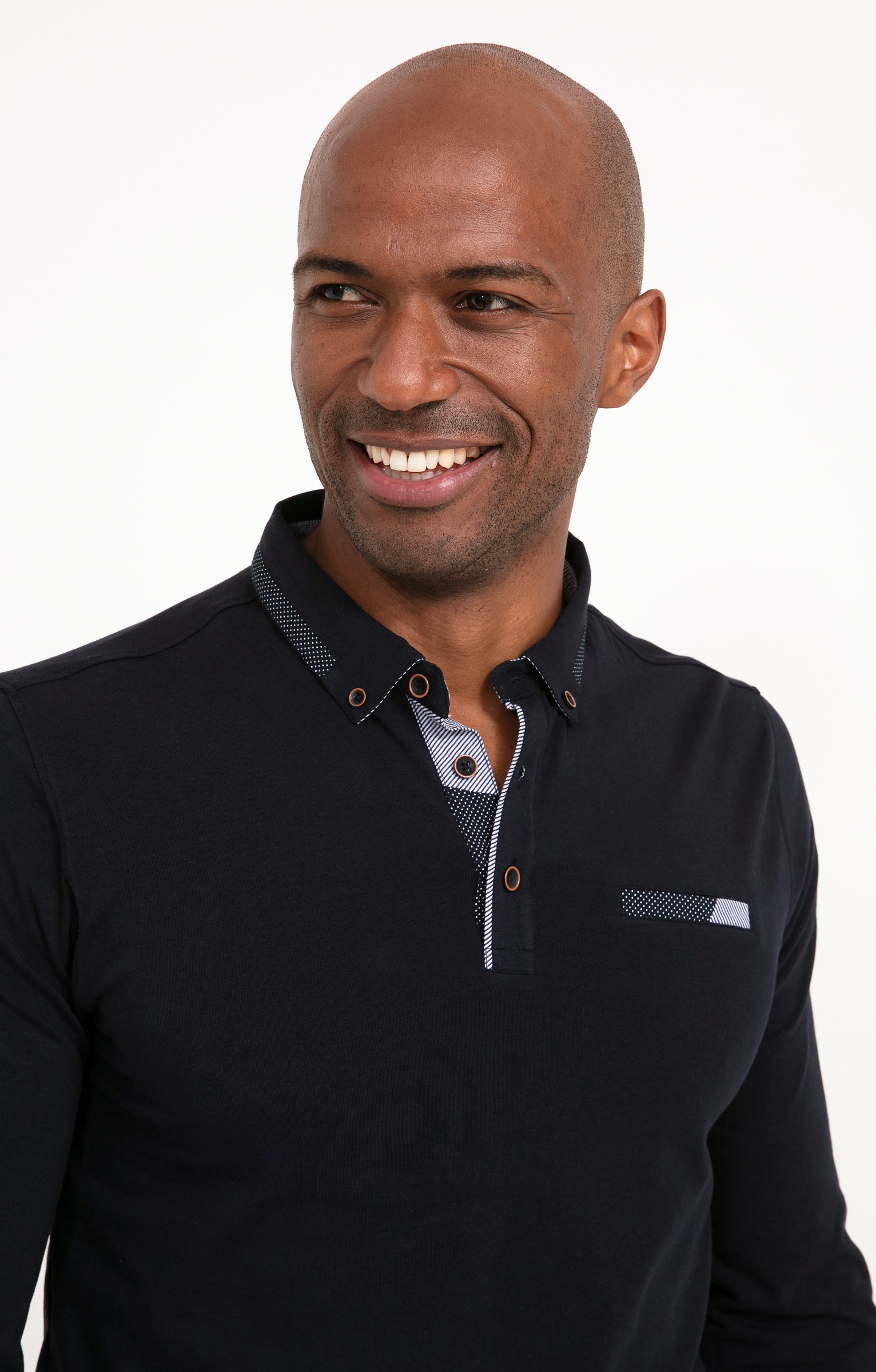 Polo manches longues Sued Barca - MARINE