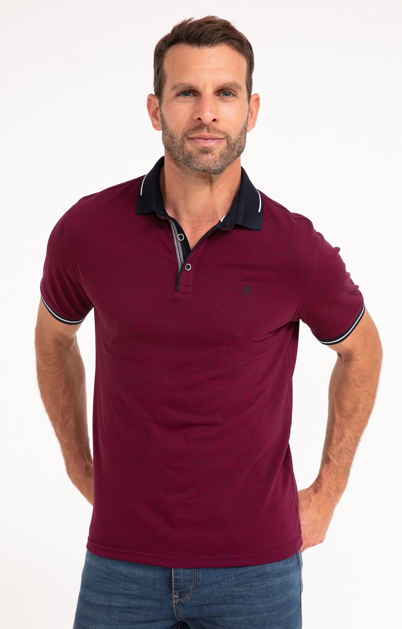 Polo manches courtes Grindle - BORDEAUX