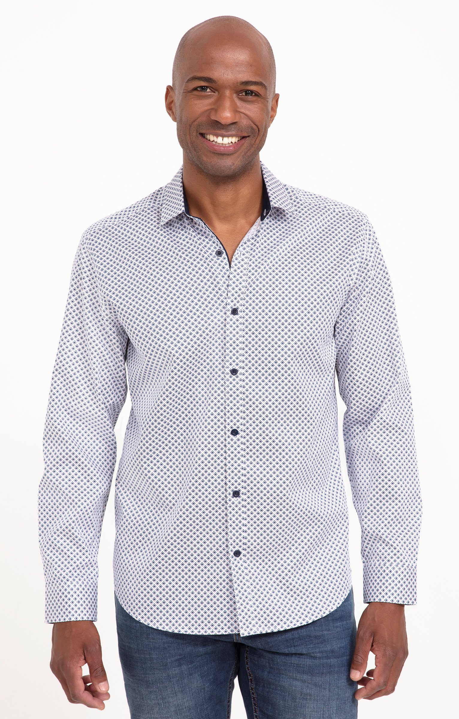 Chemise manches longues MACK - BLANC