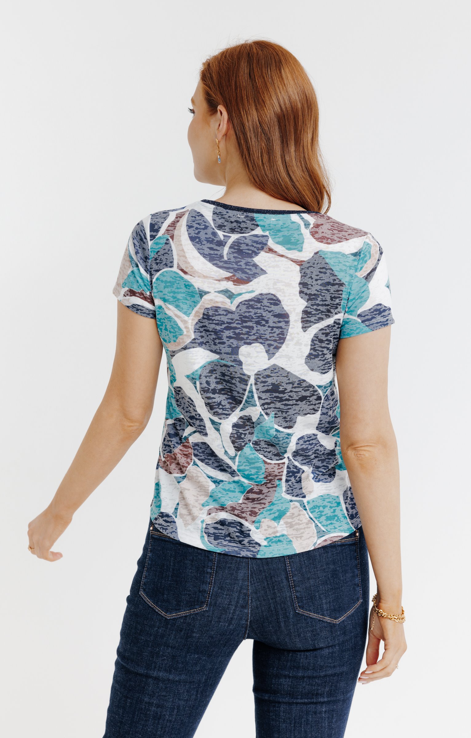 Tee-shirt manches courtes imprimé - VERT