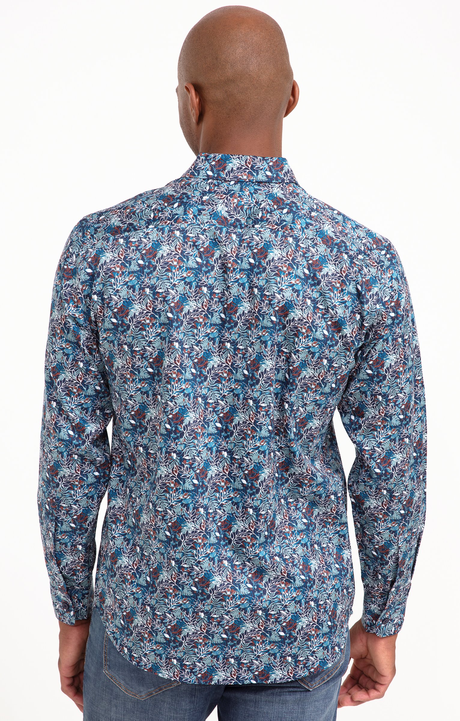 Chemise manches longues PETROLE NAVY - MARINE