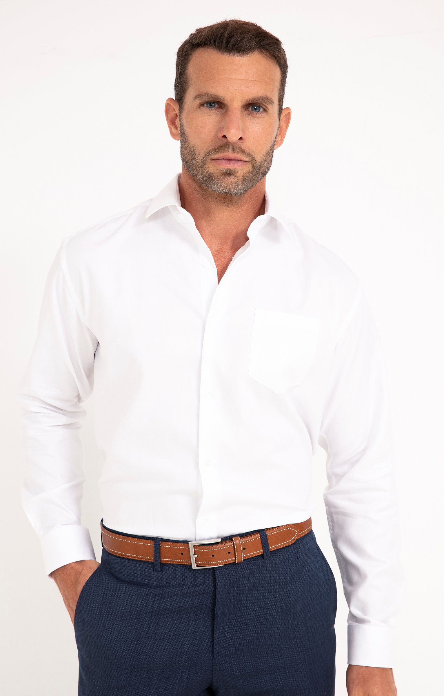 Chemise MINIWAVE coupe confort - BLANC