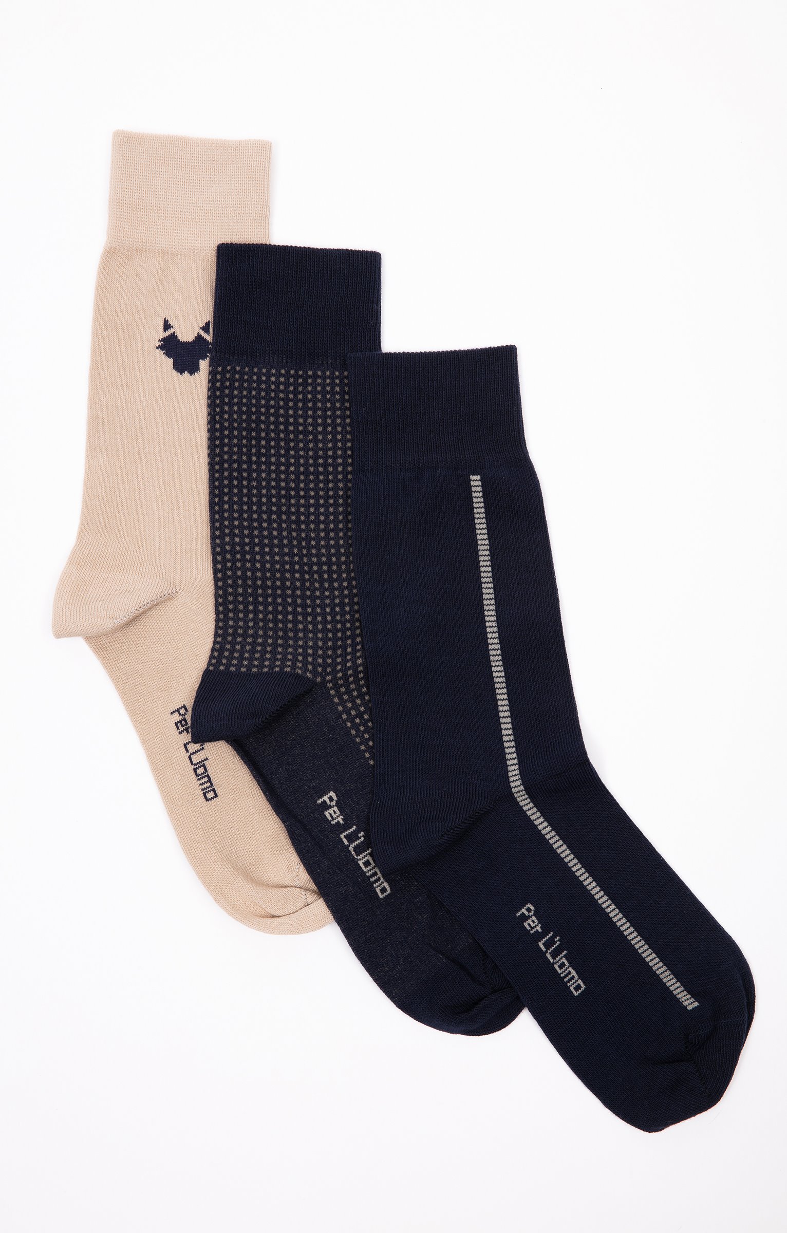 Lot de 3 paires de chaussettes maille - MARINE