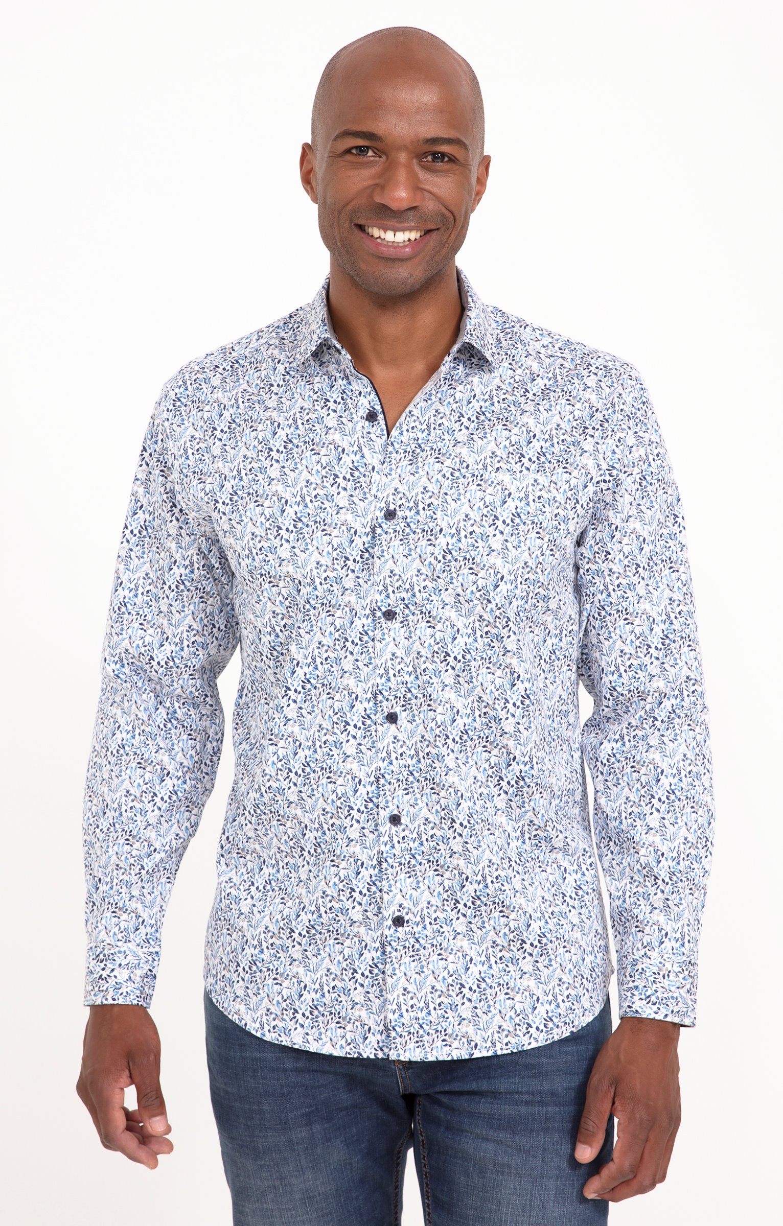 Chemise manches longues MARCUS - BLEU