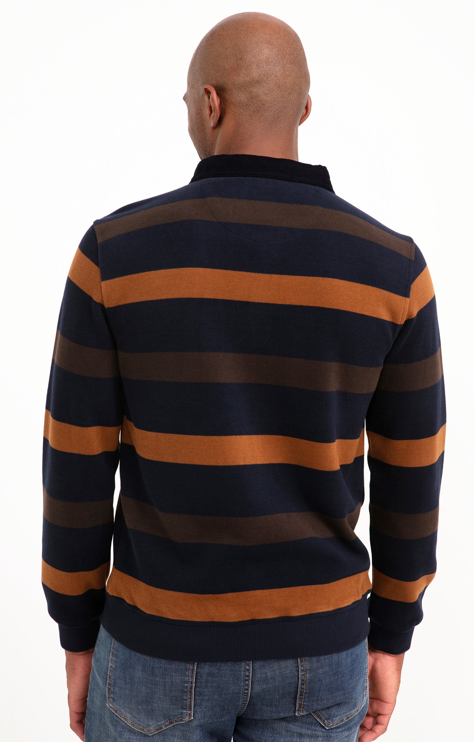 Polo manches longues Ray Allover - MARINE