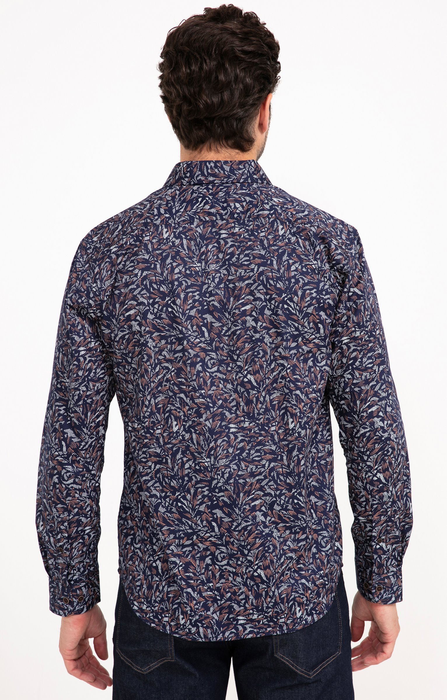 Chemise manches longues LASCO - MARINE