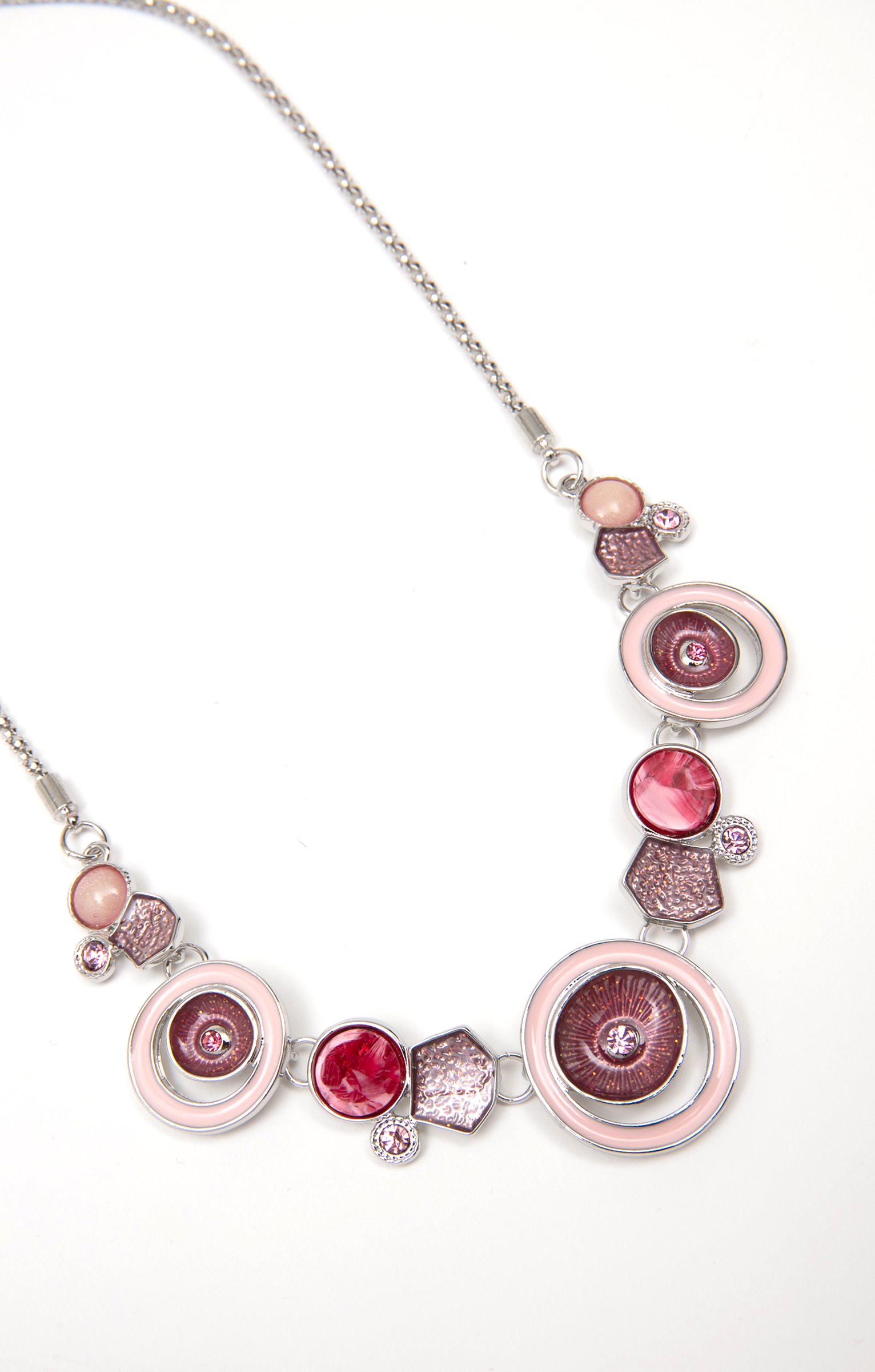 Ras de cou détails strass et résine - ROSE