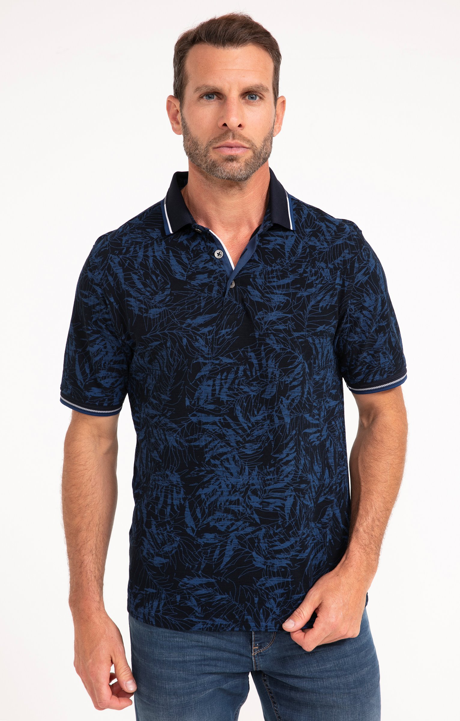 Polo manches courtes Waterco - BLEU DUR