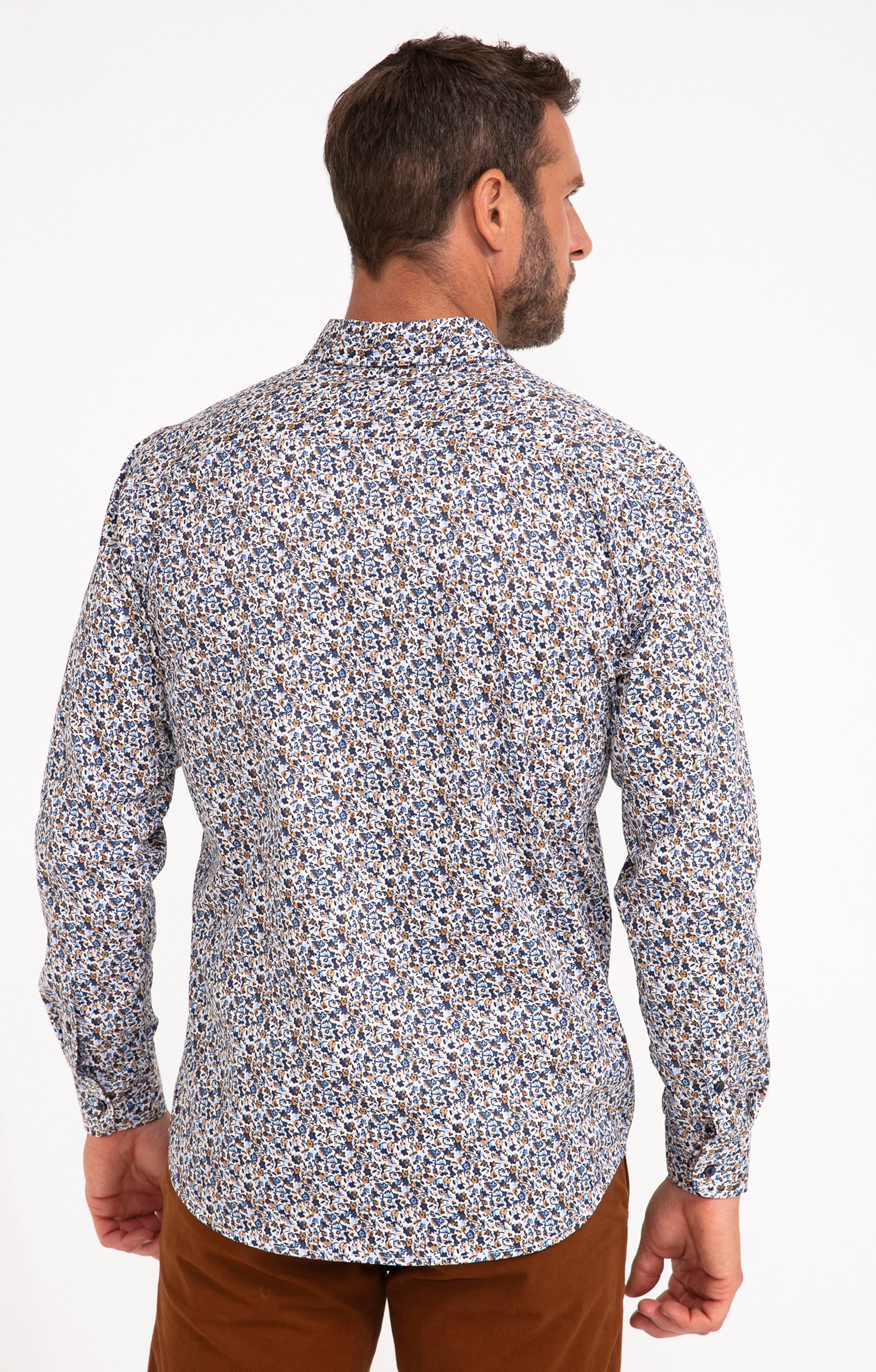 Chemise manches longues BERTHIE - BLANC