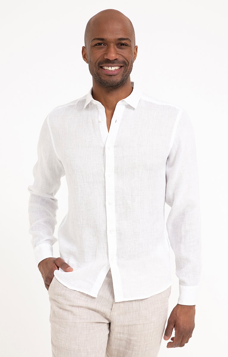 Chemise manches longues LINA - BLANC