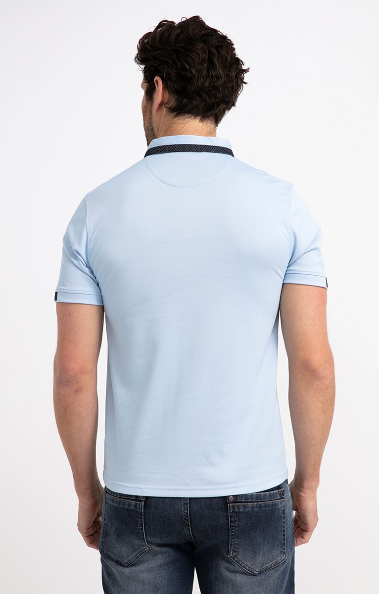 Polo manches courtes Léger - BLEU CIEL