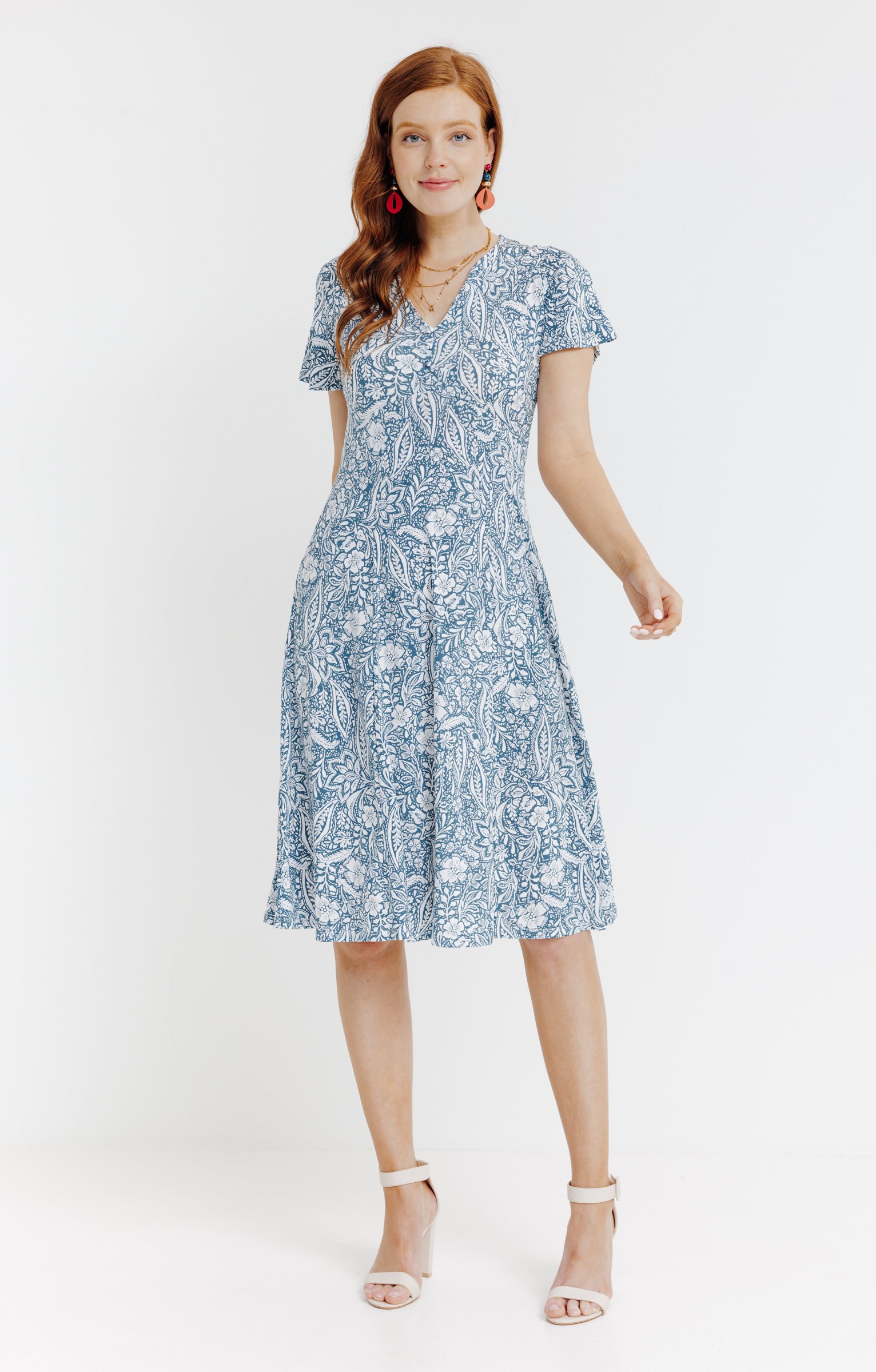 Robe en maille - VERT LAGON