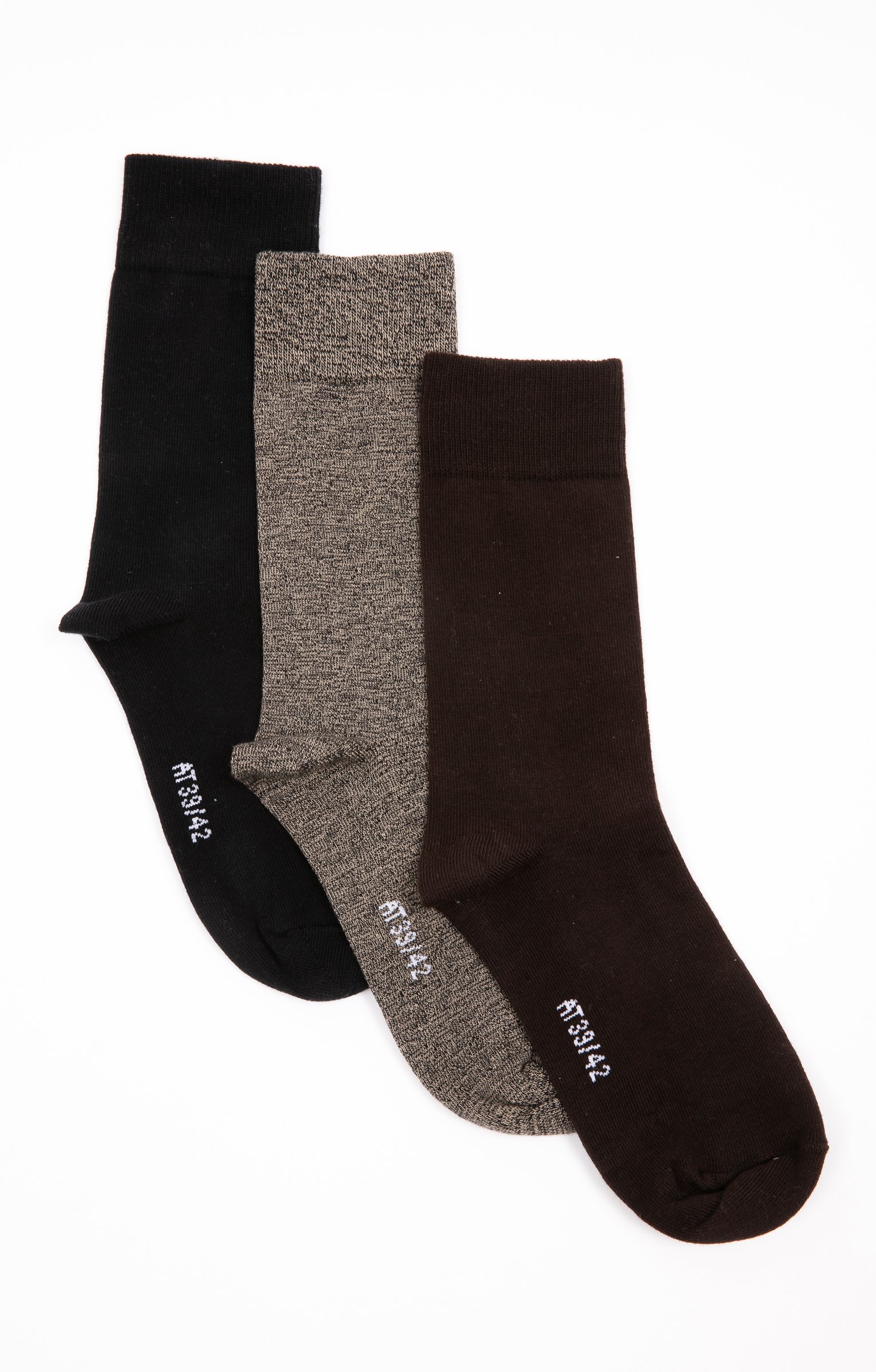 LOT DE 3 PAIRES DE CHAUSSETTES KORA - NOIR