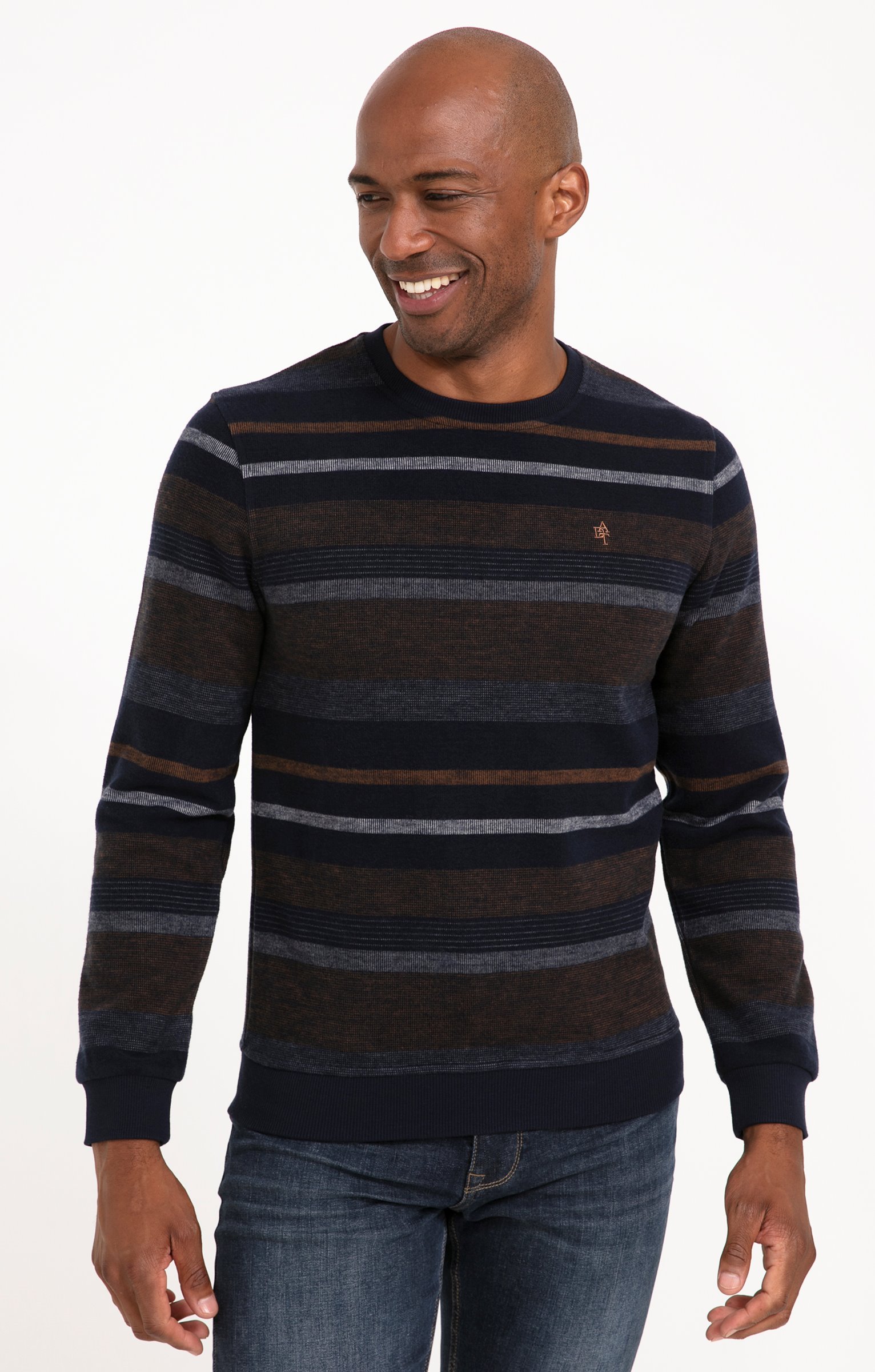 Sweat manches longues Raye - MARINE