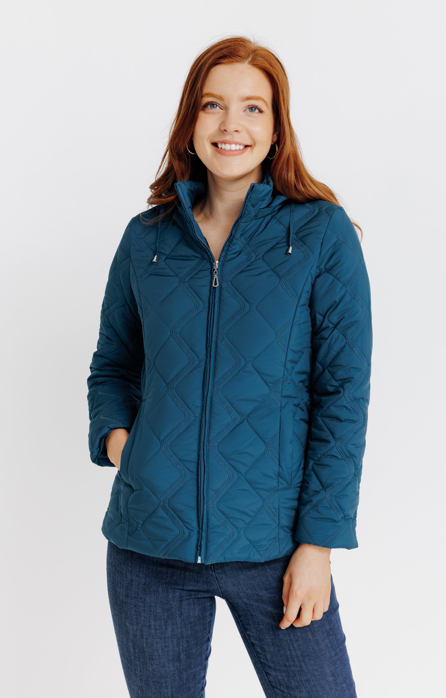 Doudoune légère non doublée - PÉTROLE