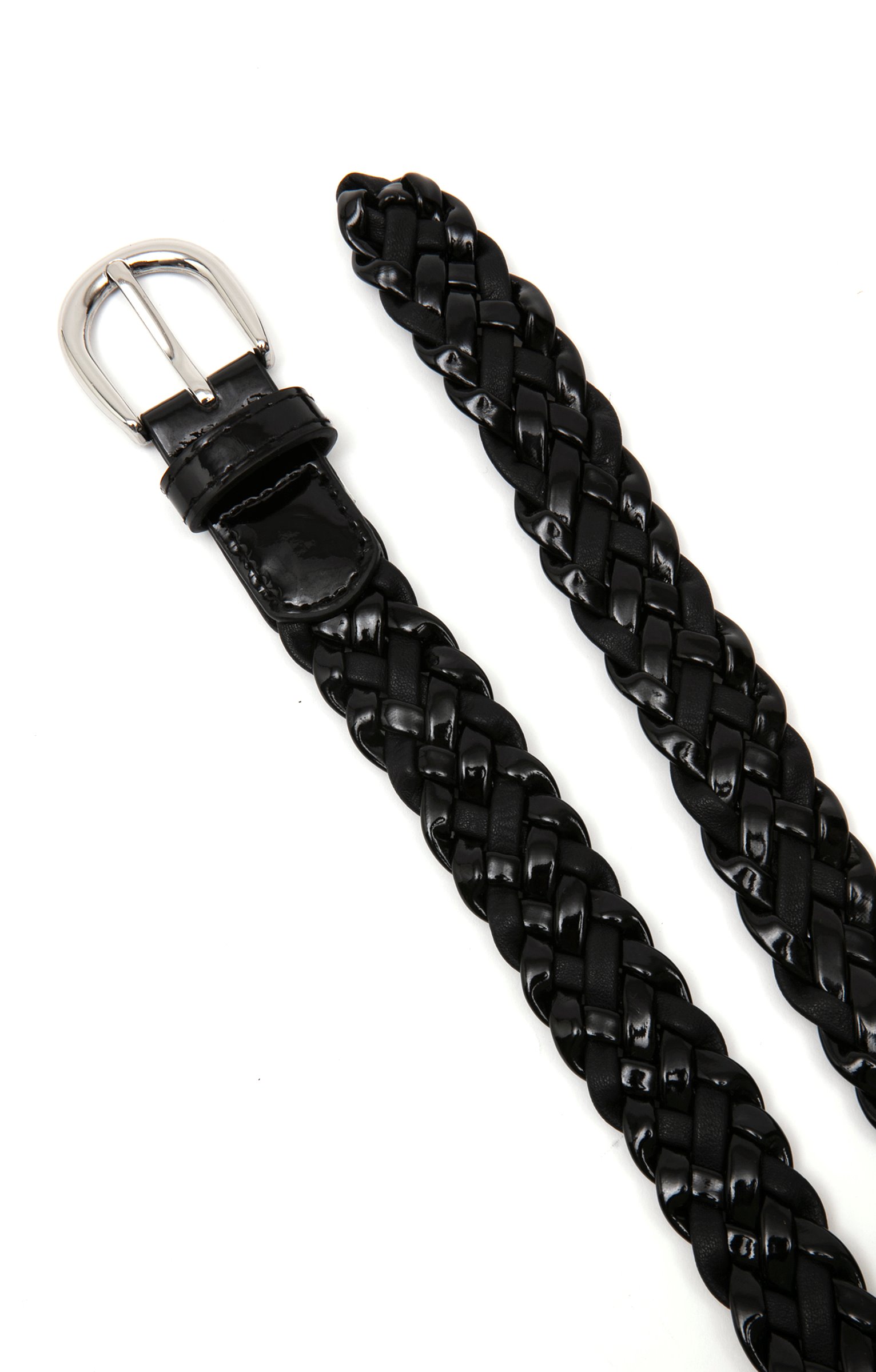 Ceinture tressée - NOIR