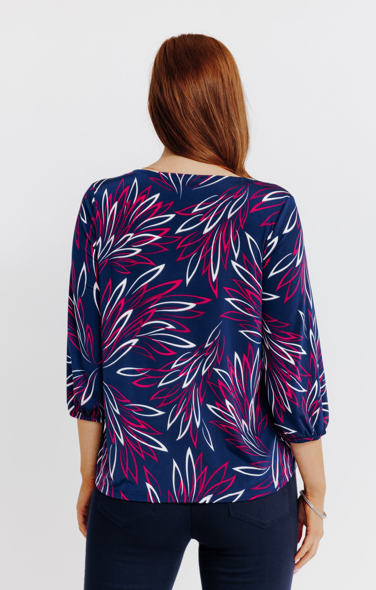 T-SHIRT IMPRIME PLACEMENT GOMME - BLEU