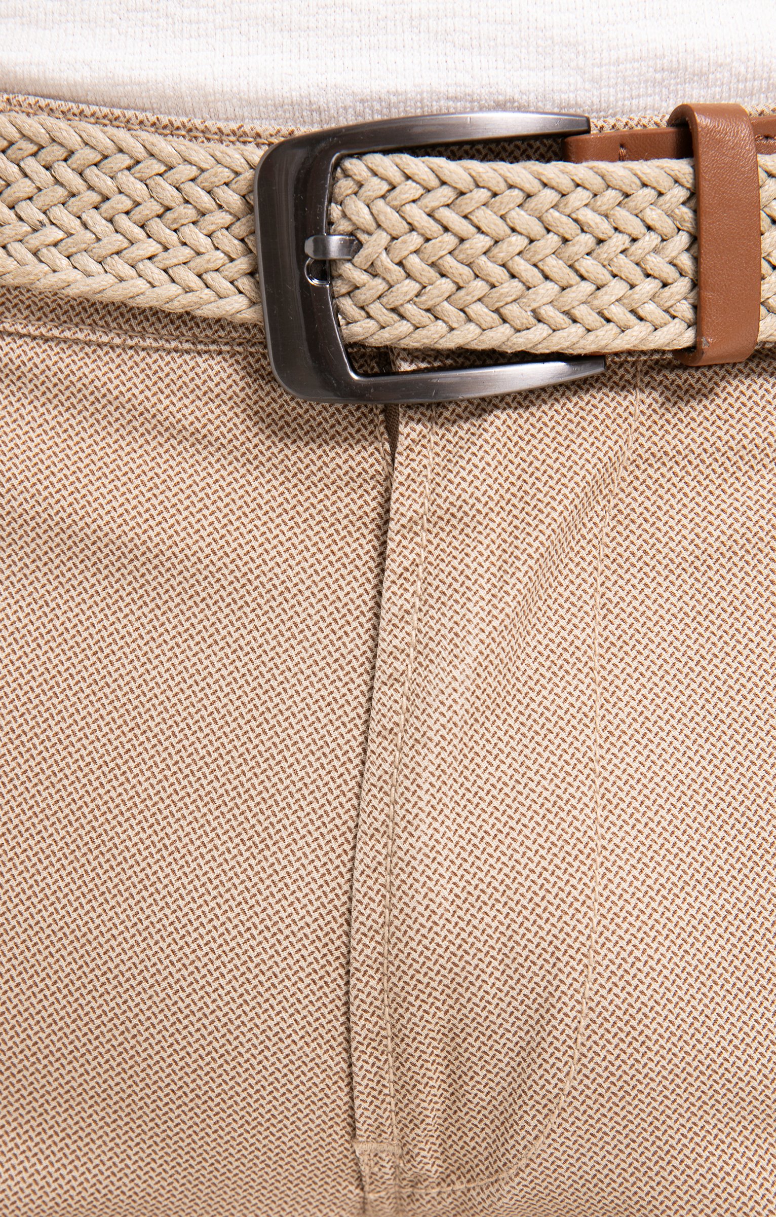 Bermuda Print Cargo avec ceinture - BEIGE