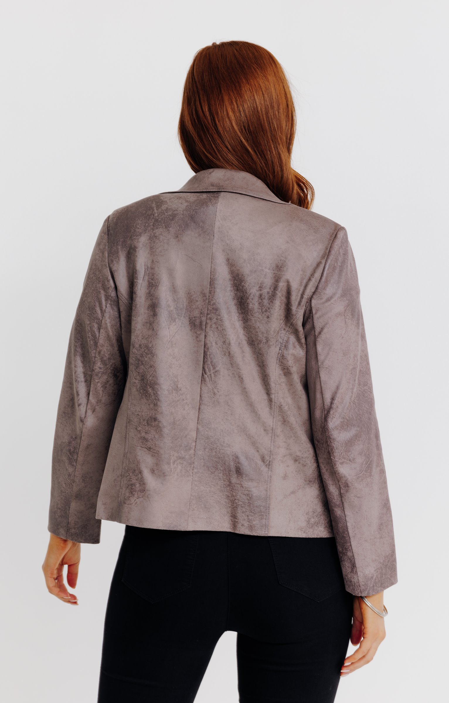 Blouson biker - TAUPE