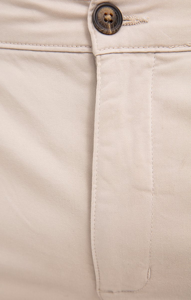 Pantalon chino coupe élatiquée - ÉCRU