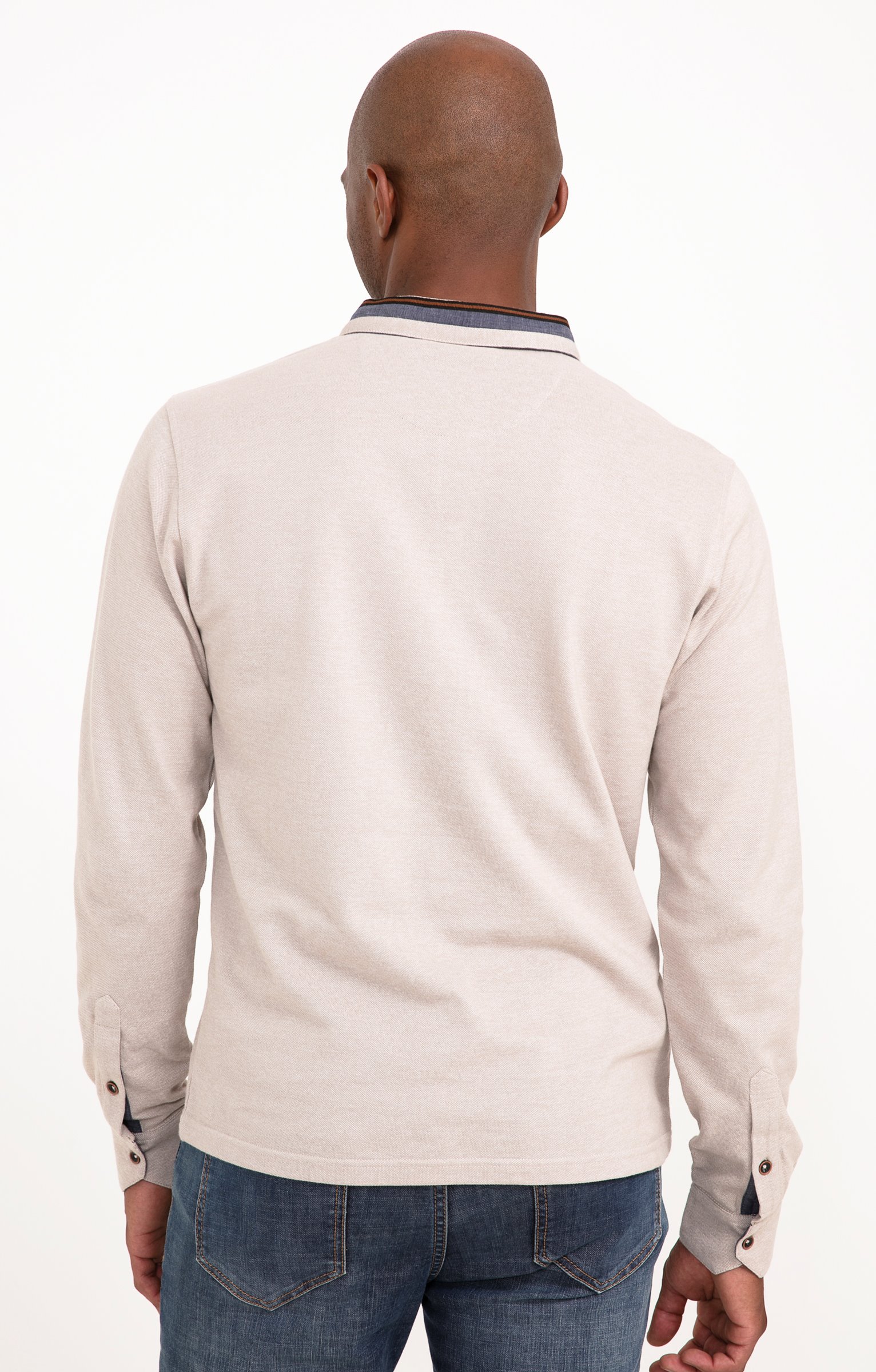 Polo manches longues PK Shiny - BEIGE