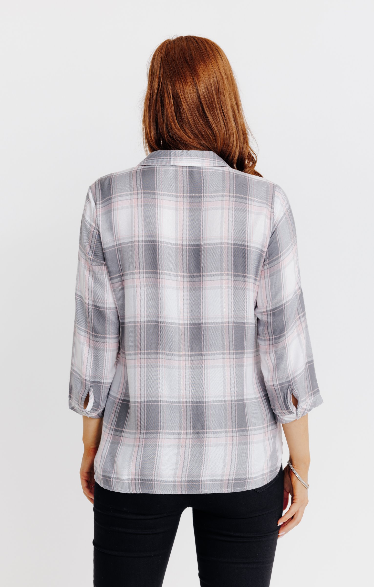 Chemise à carreaux - GRIS MOYEN