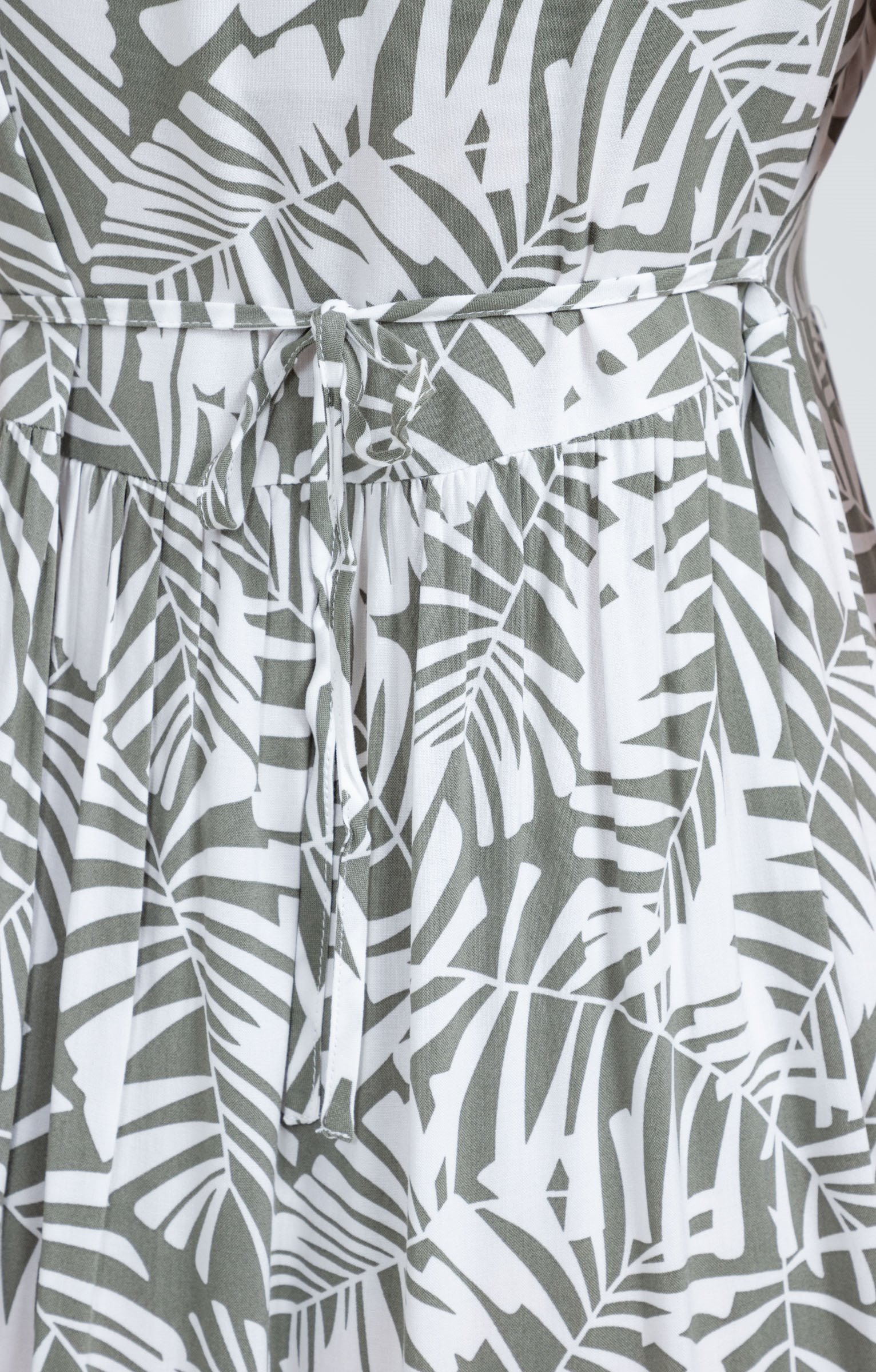 Robe longue boutonnée viscose écovero™ - KAKI CLAIR