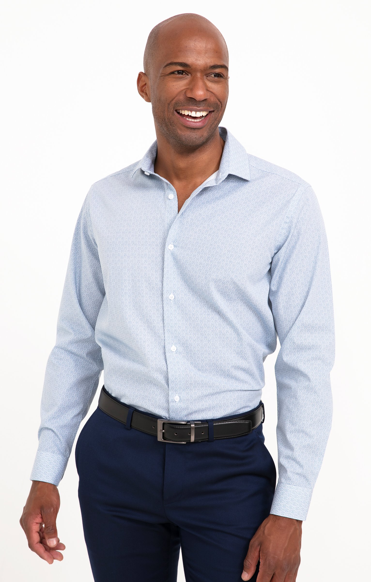 Chemise manches longues PRINTMOSA - BLEU