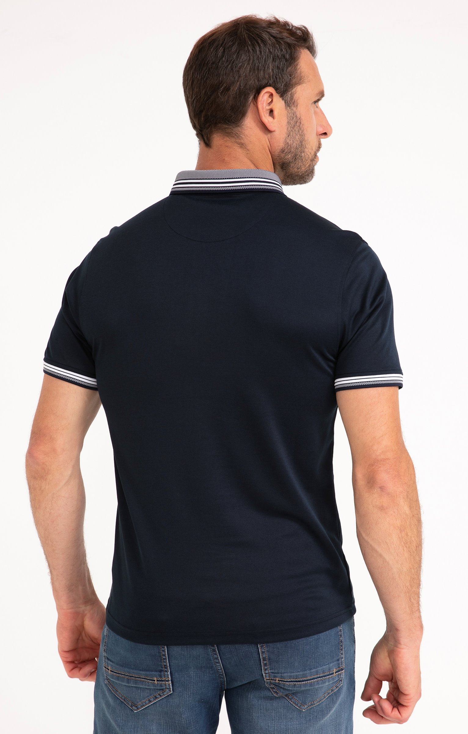 Polo manches courtes Rail Léger - MARINE