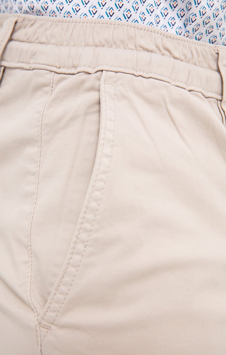 Pantalon chino coupe élatiquée - ÉCRU