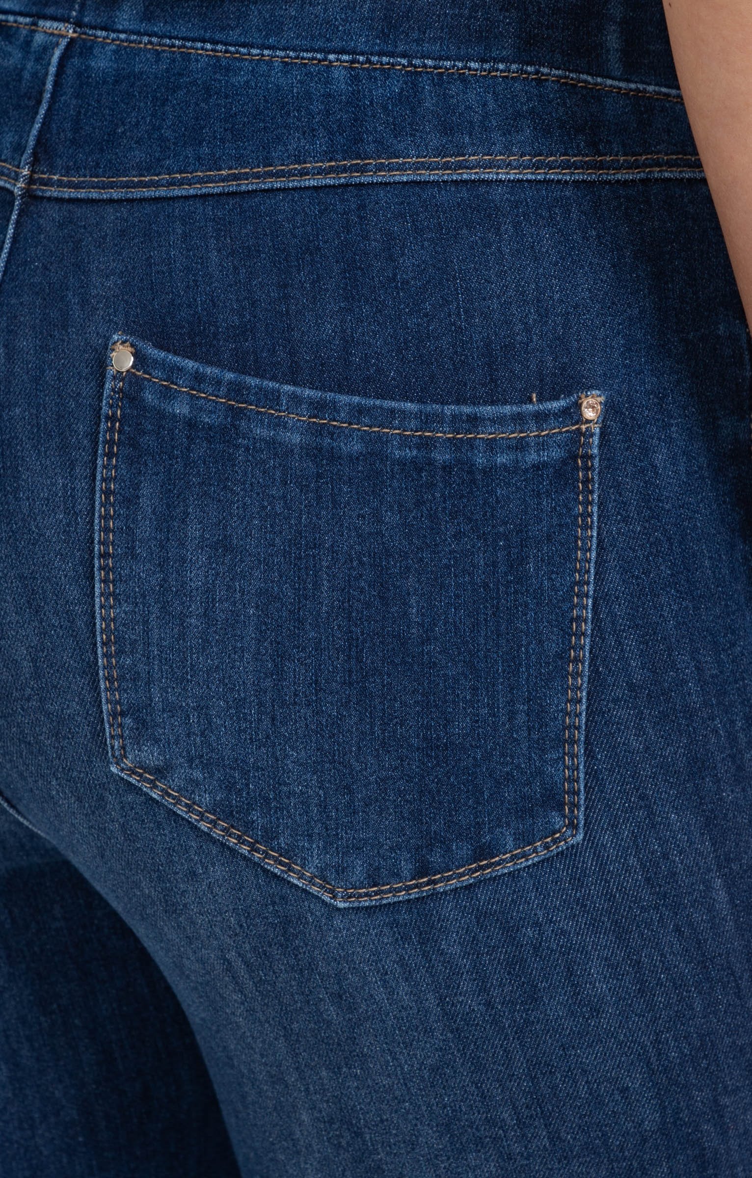 Tregging en denim bi-stretch - BLEU