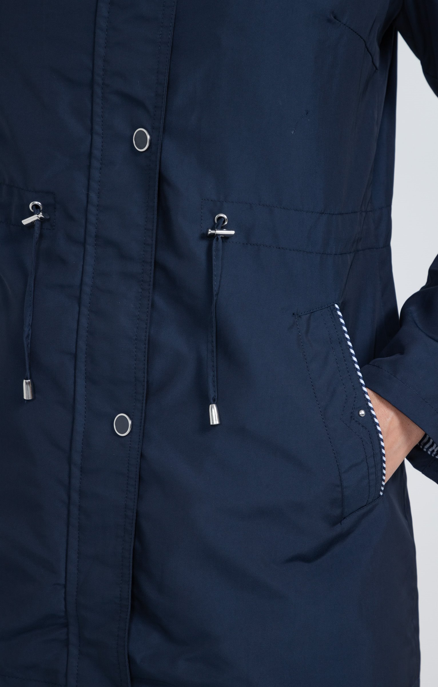 Parka avec capuche amovible - MARINE