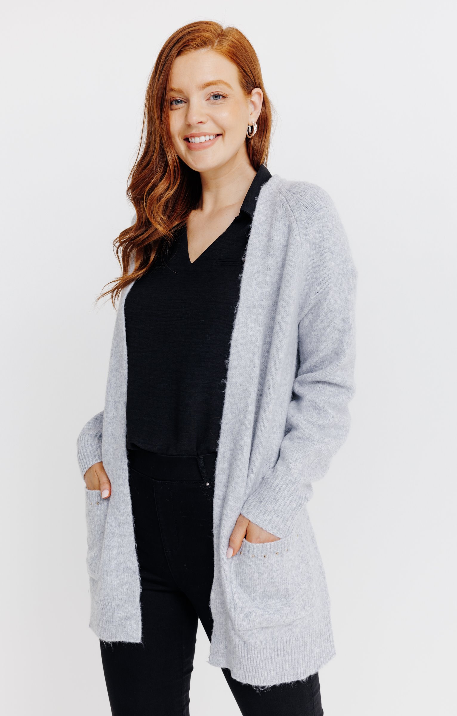 Cardigan long - INDIGO