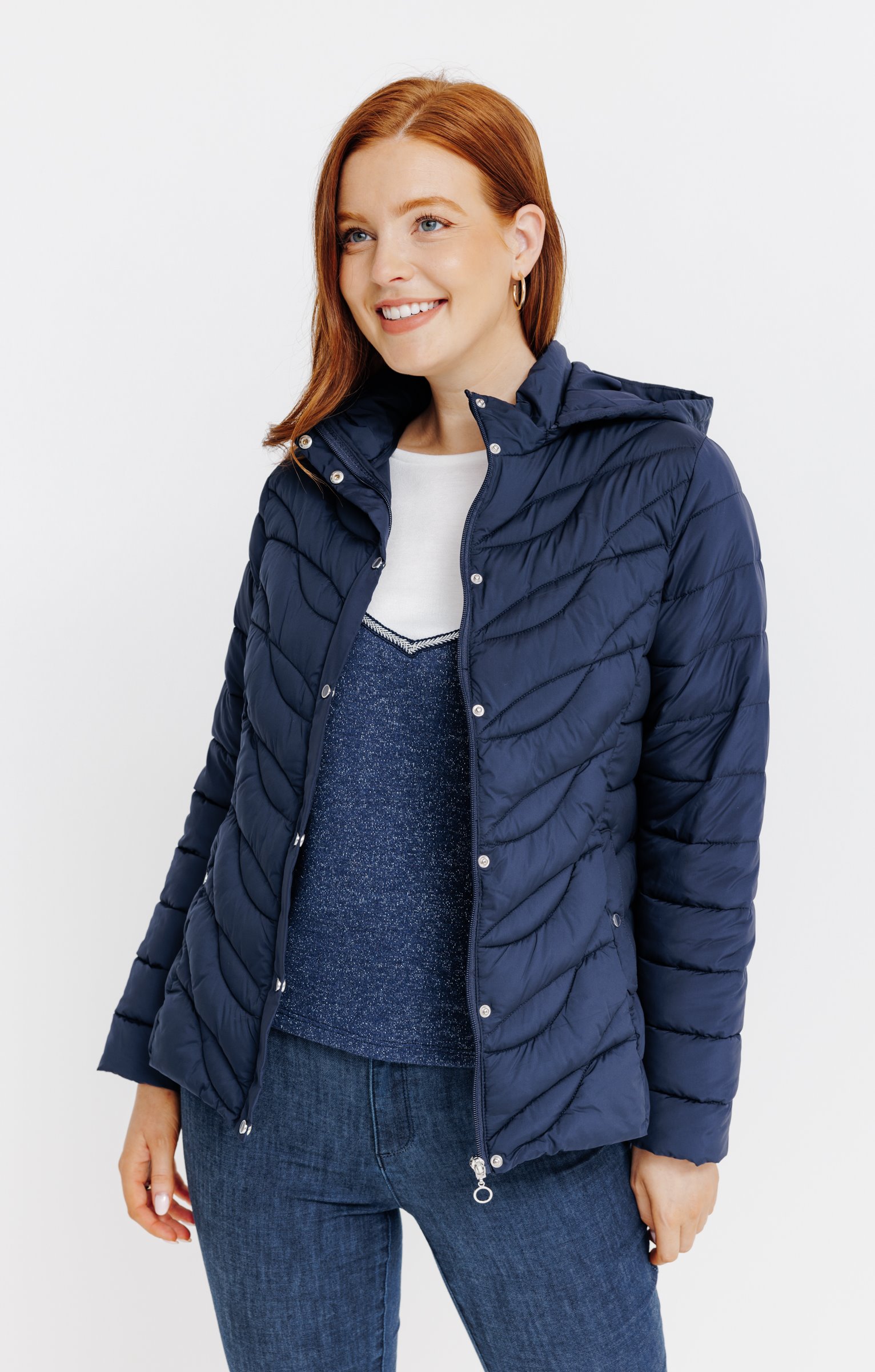 Doudoune légère non doublée - MARINE