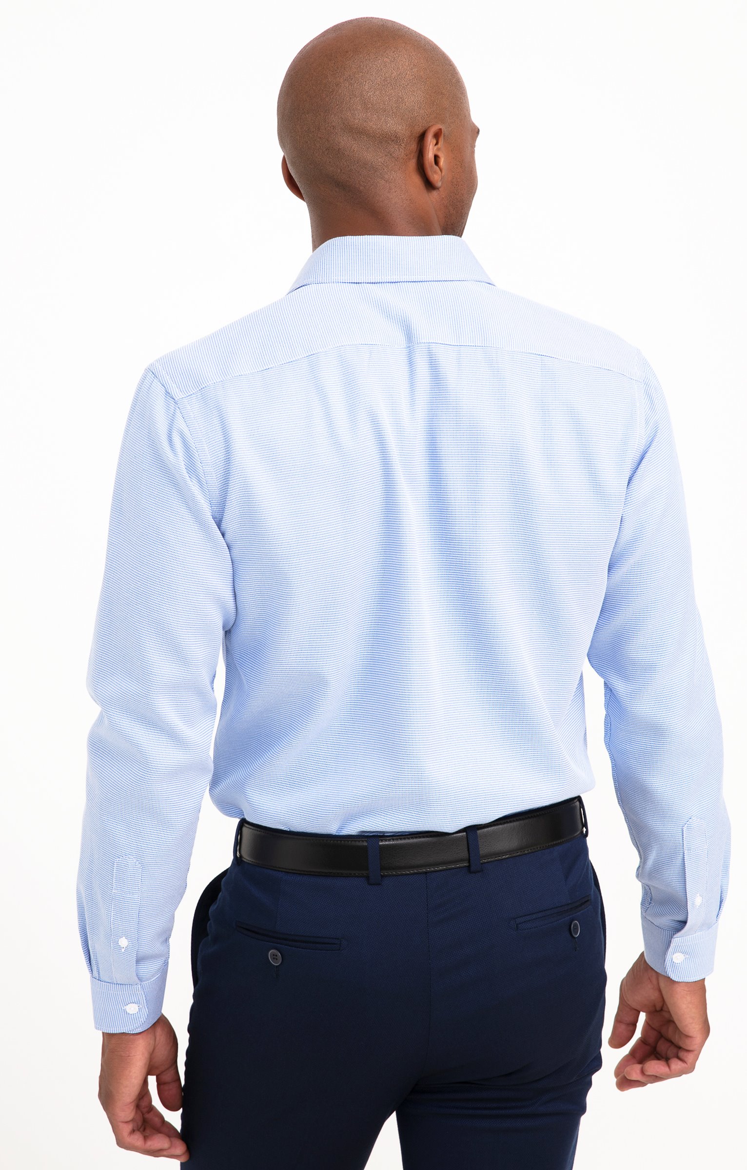 Chemise MICROBAR coupe regular - BLEU CIEL