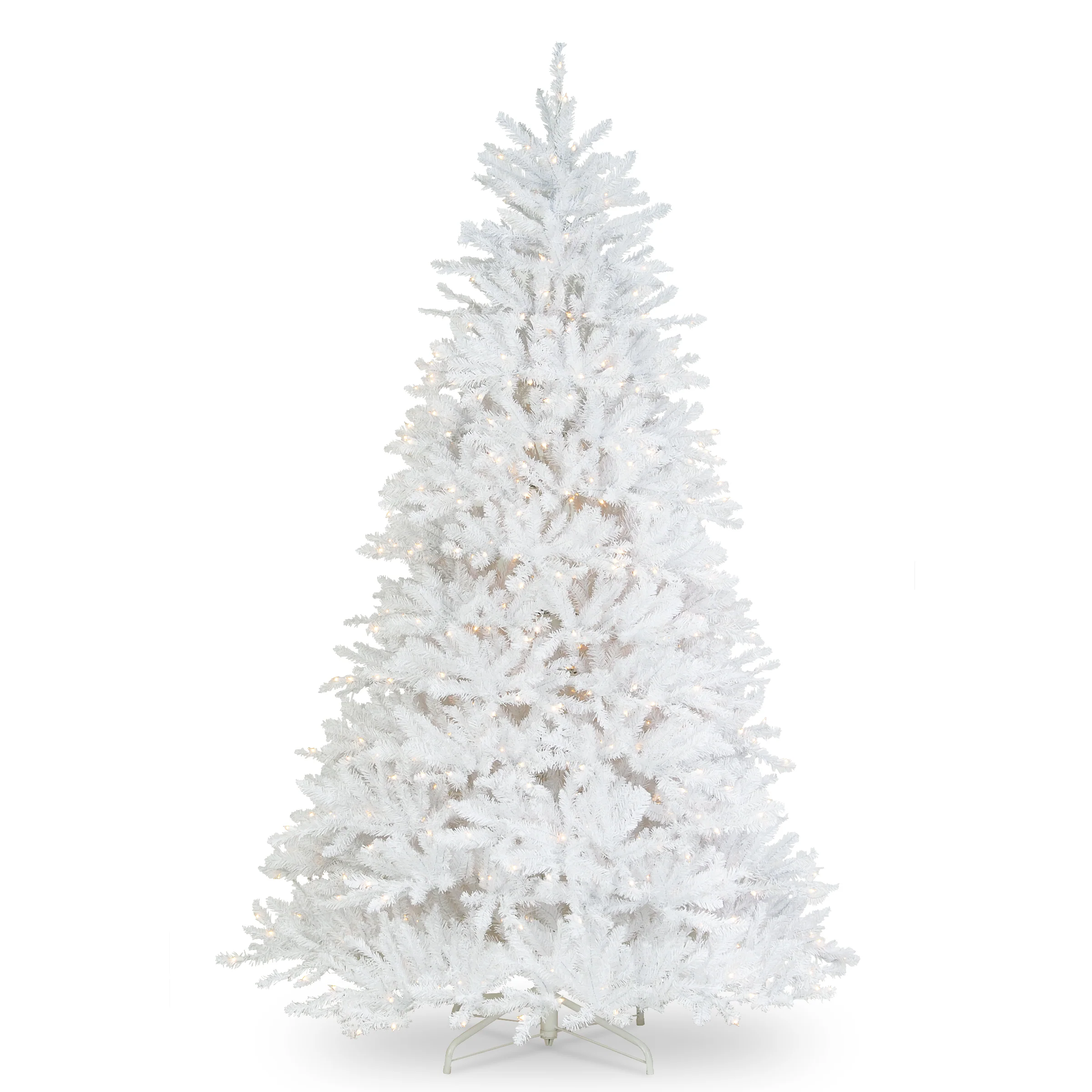 9 ft. PreLit Dunhill Fir White Tree with Clear Lights