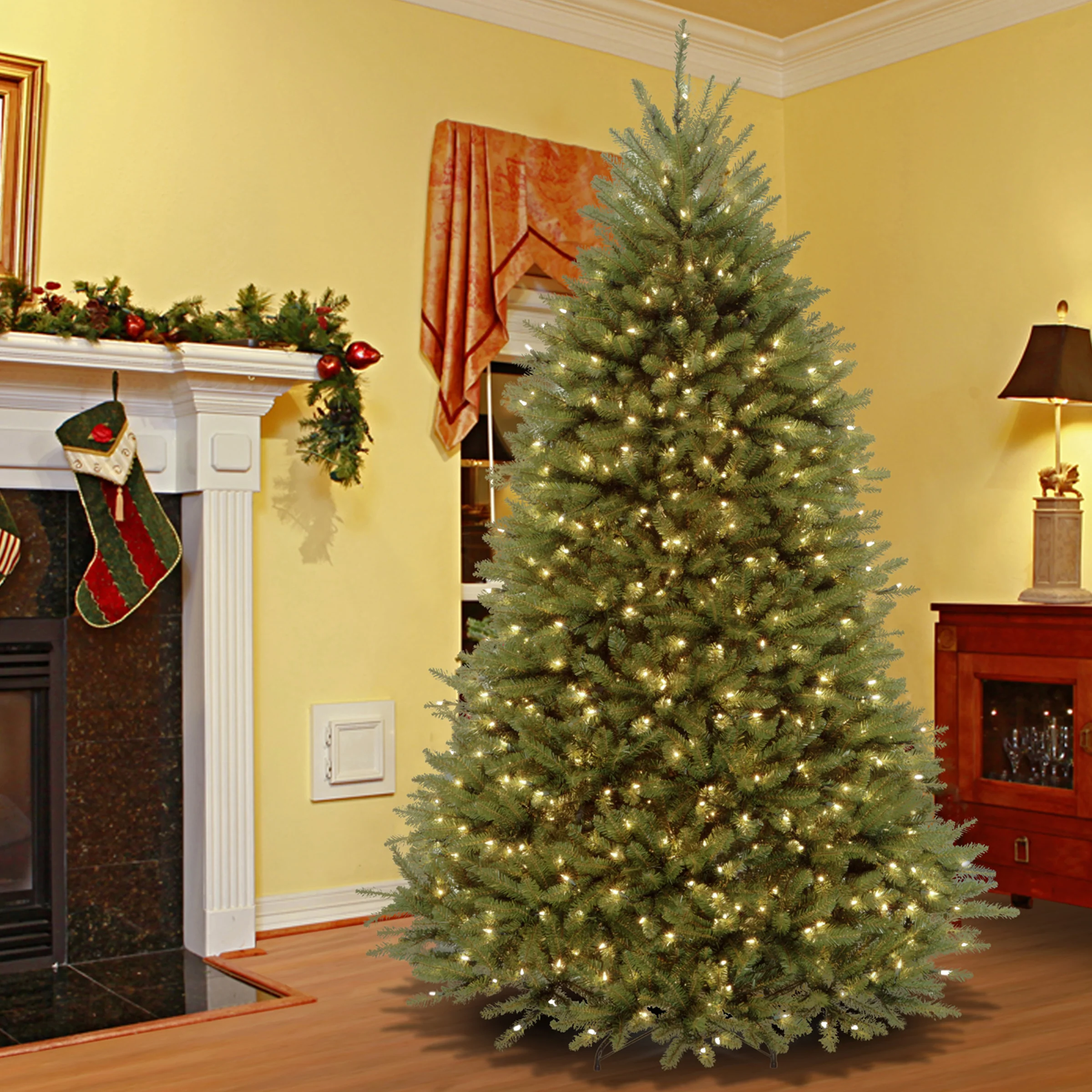 7.5 ft. PreLit Dunhill Fir Tree with Clear Lights