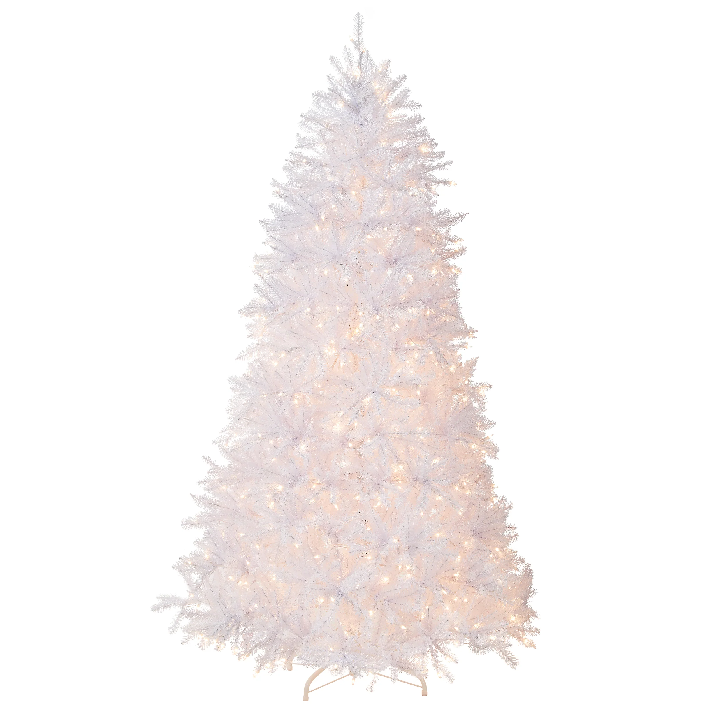 9 ft. PreLit Dunhill Fir White Tree with Clear Lights
