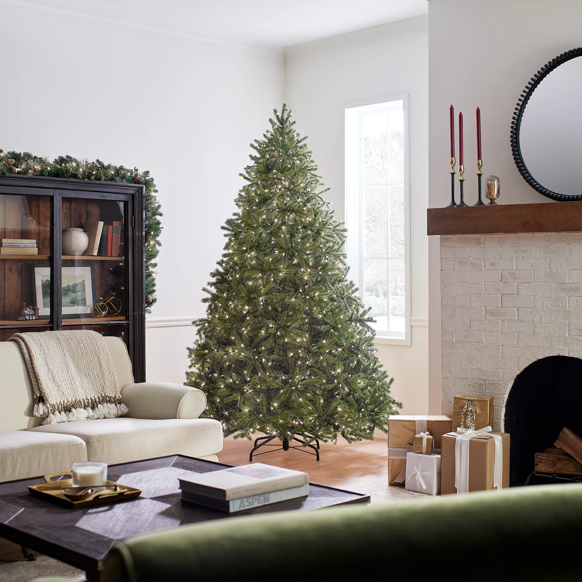 7.5 ft. PreLit Jersey Fraser Fir Tree with Clear Lights